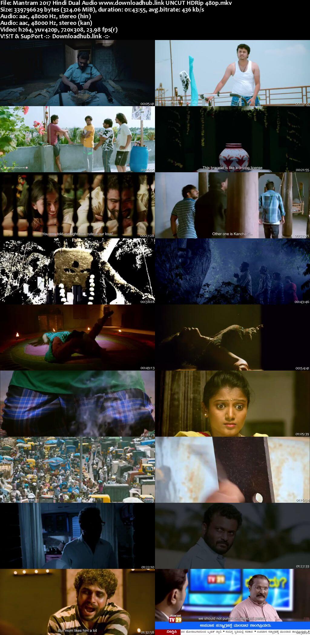 Mantram 2017 Hindi Dual Audio 300MB UNCUT HDRip 480p