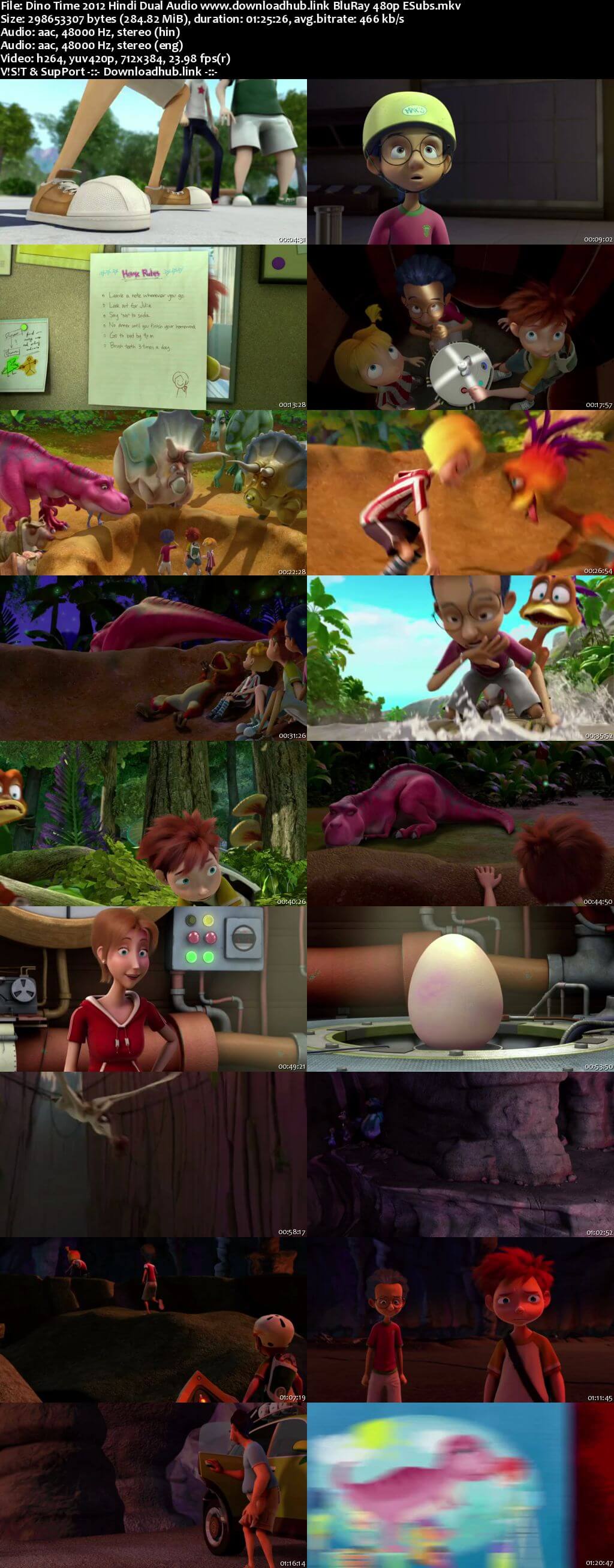 Dino Time 2012 Hindi Dual Audio 280MB BluRay 480p ESubs Dino Time 2012 Hindi Dual Audio 280MB BluRay 480p ESubs