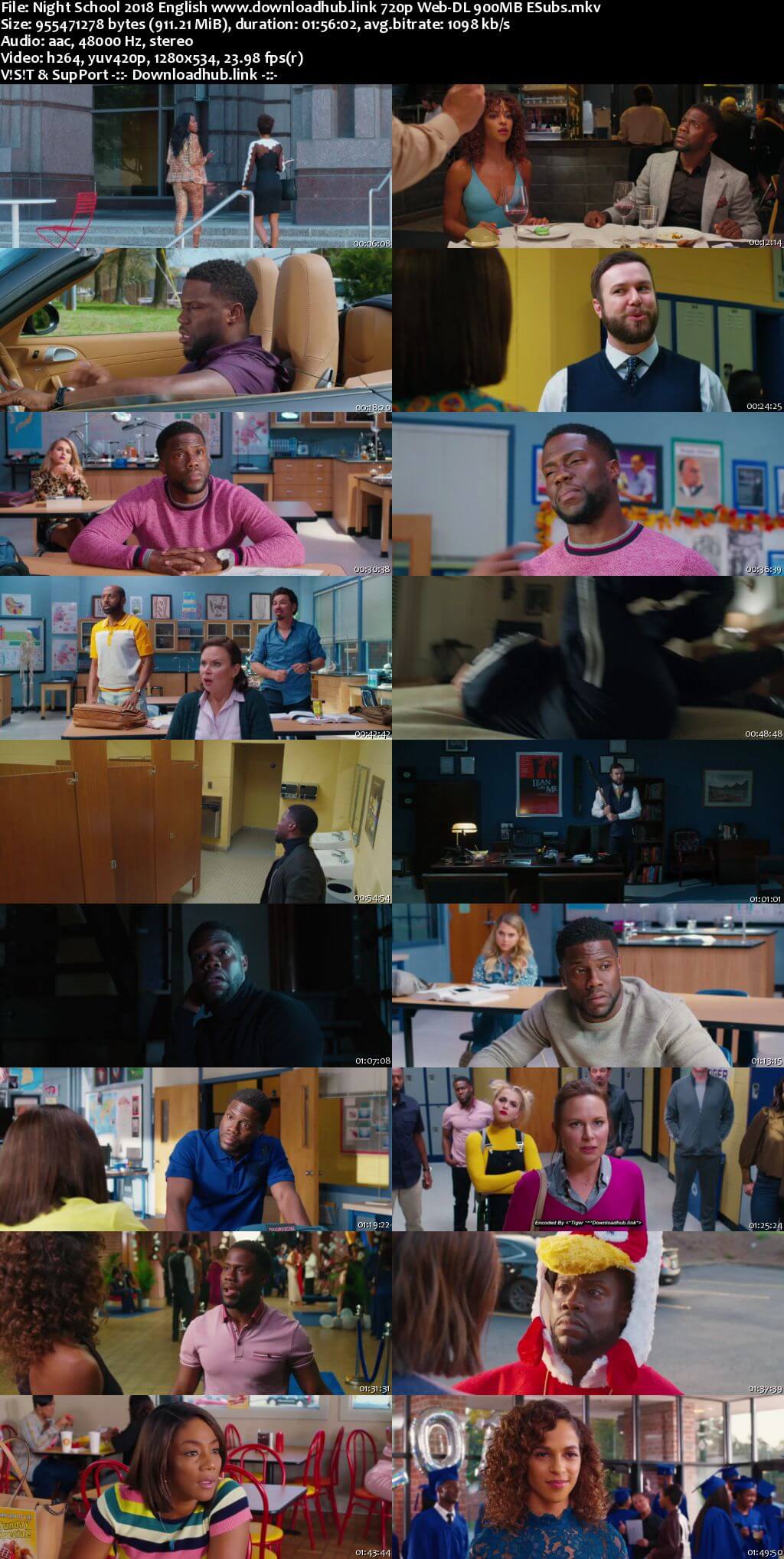 Night School 2018 English 720p Web-DL 900MB ESubs