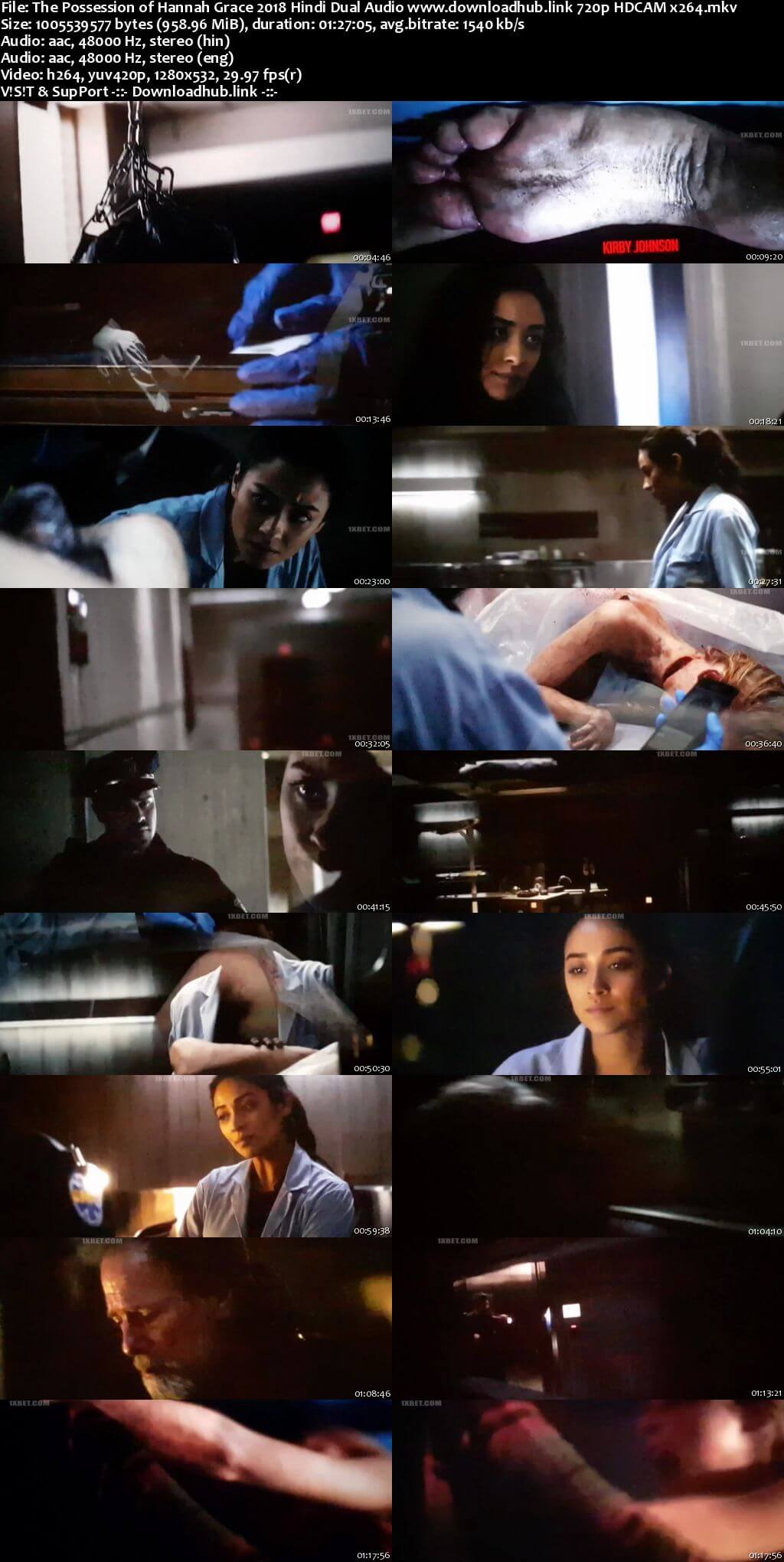 The Possession of Hannah Grace 2018 Hindi Dual Audio 720p HDCAM x264