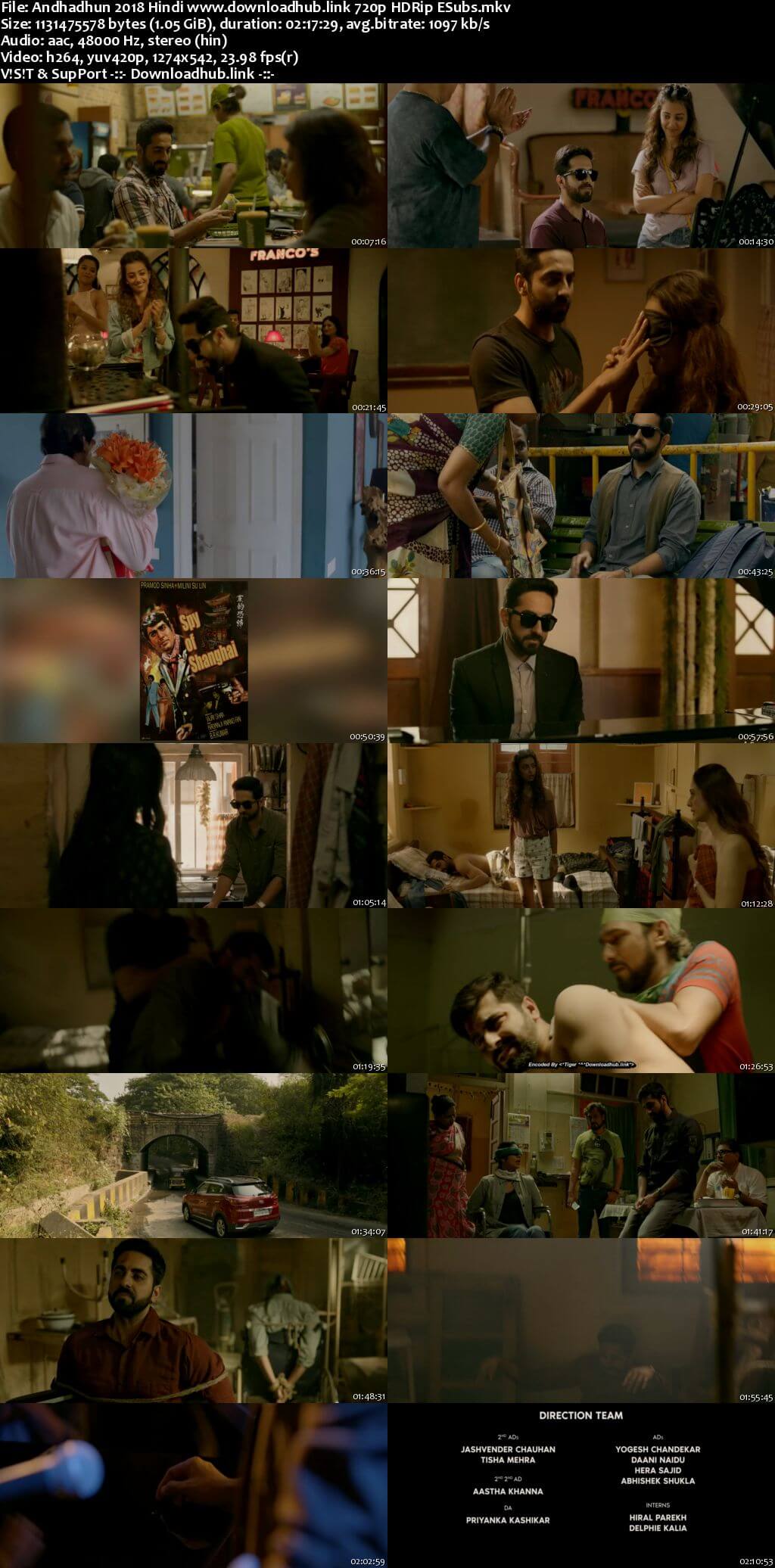 Andhadhun 2018 Hindi 720p HDRip ESubs