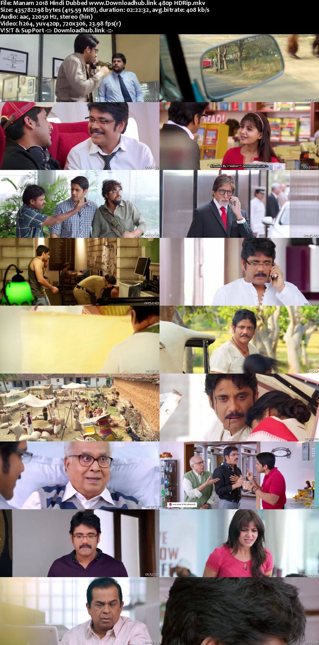 Manam 2018 Hindi Dubbed 400MB HDRip 480p