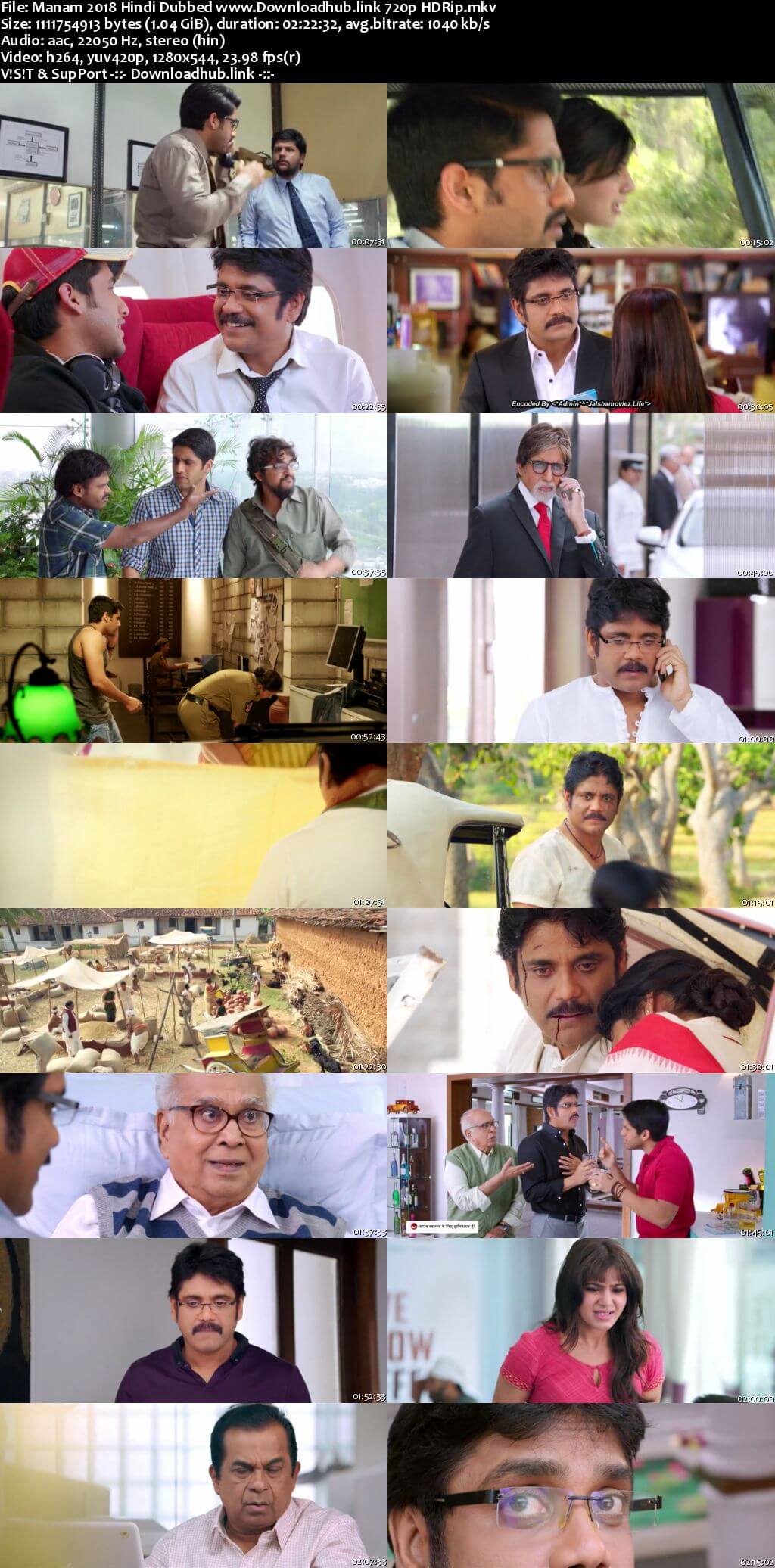 Manam 2018 Hindi Dubbed 720p HDRip x264