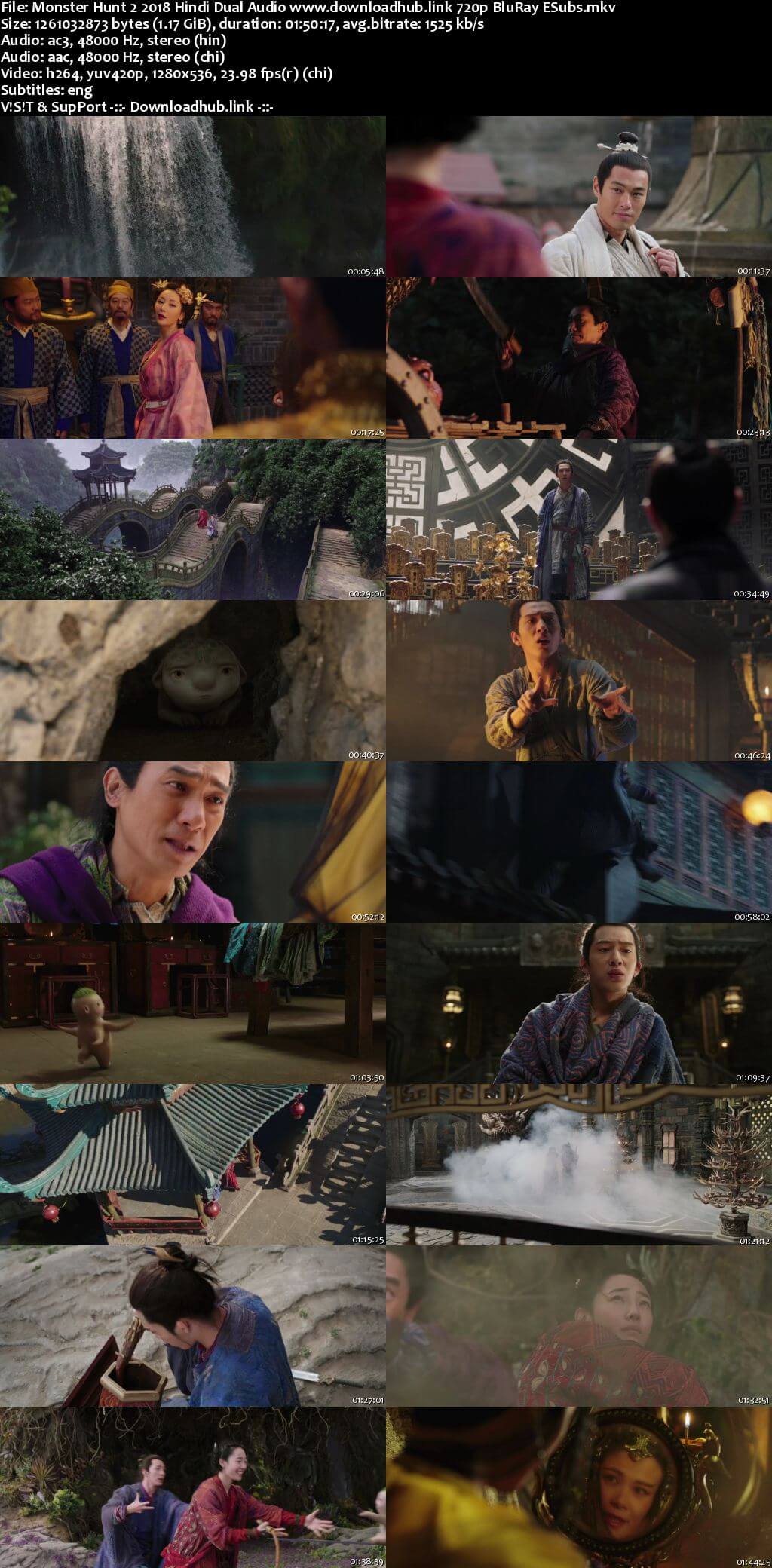 Monster Hunt 2 2018 Hindi Dual Audio 720p BluRay ESubs