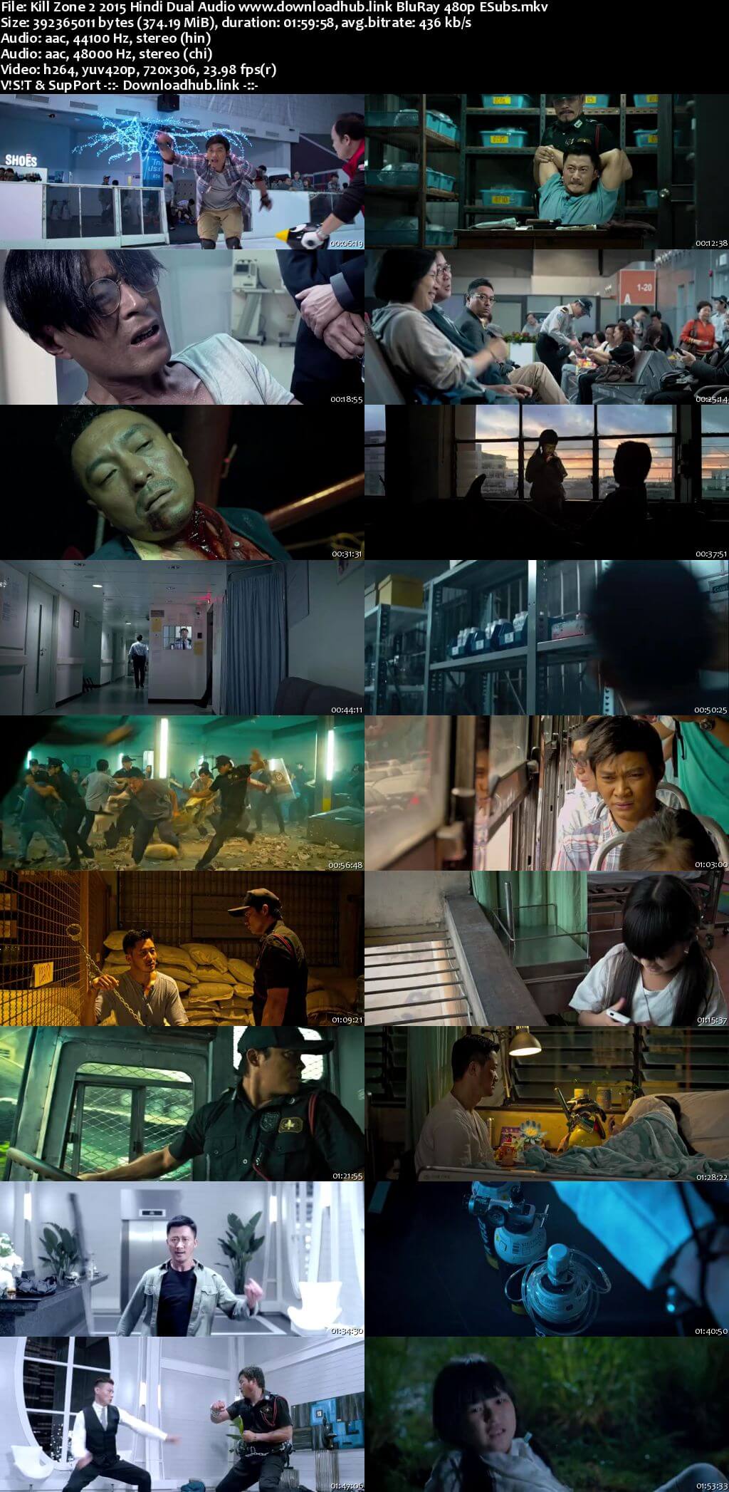 Kill Zone 2 2015 Hindi Dual Audio 350MB BluRay 480p ESubs