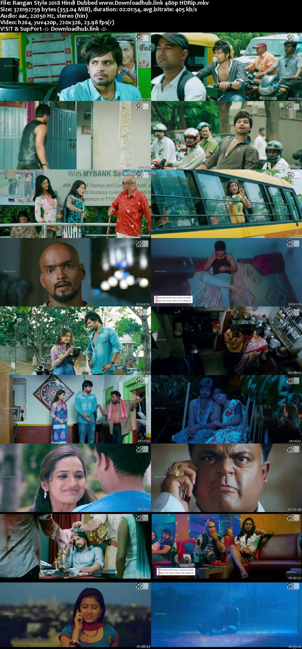 Rangan Style 2018 Hindi Dubbed 350MB HDRip 480p