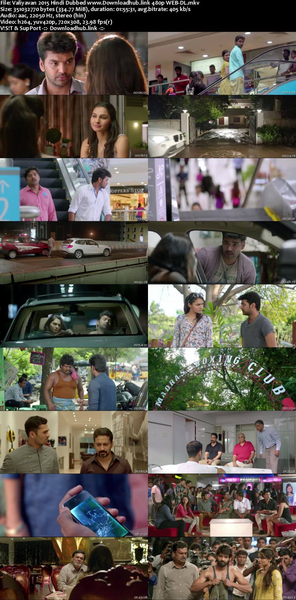 Valiyavan 2015 Hindi Dubbed 300MB HDRip 480p