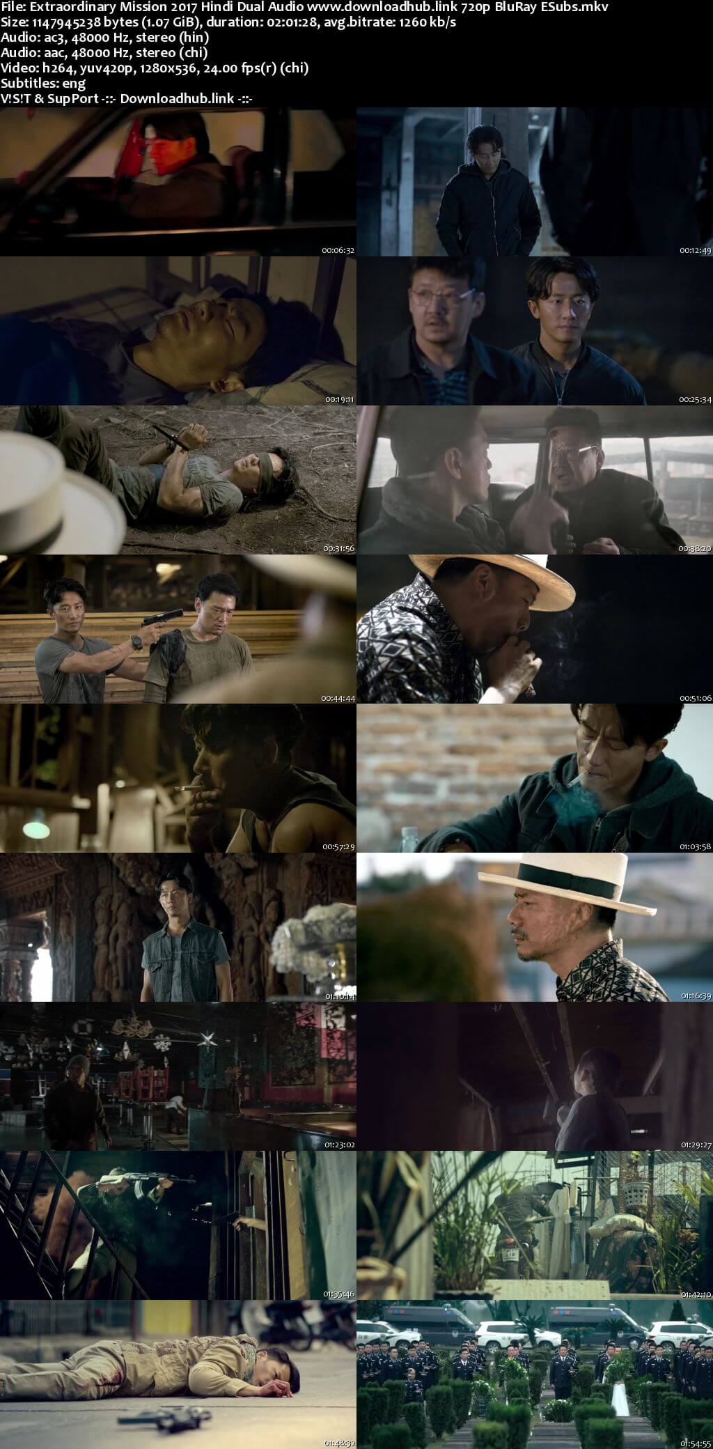 Extraordinary Mission 2017 Hindi Dual Audio 720p BluRay ESubs