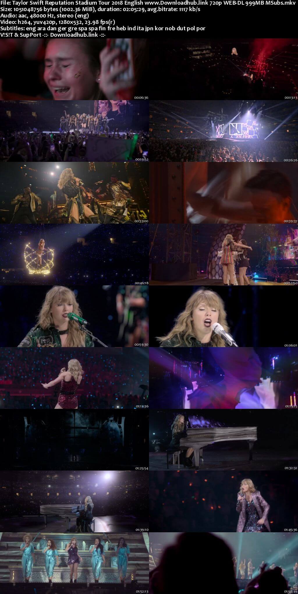 Taylor Swift Reputation Stadium Tour 2018 English 720p NF Web-DL 999MB MSubs