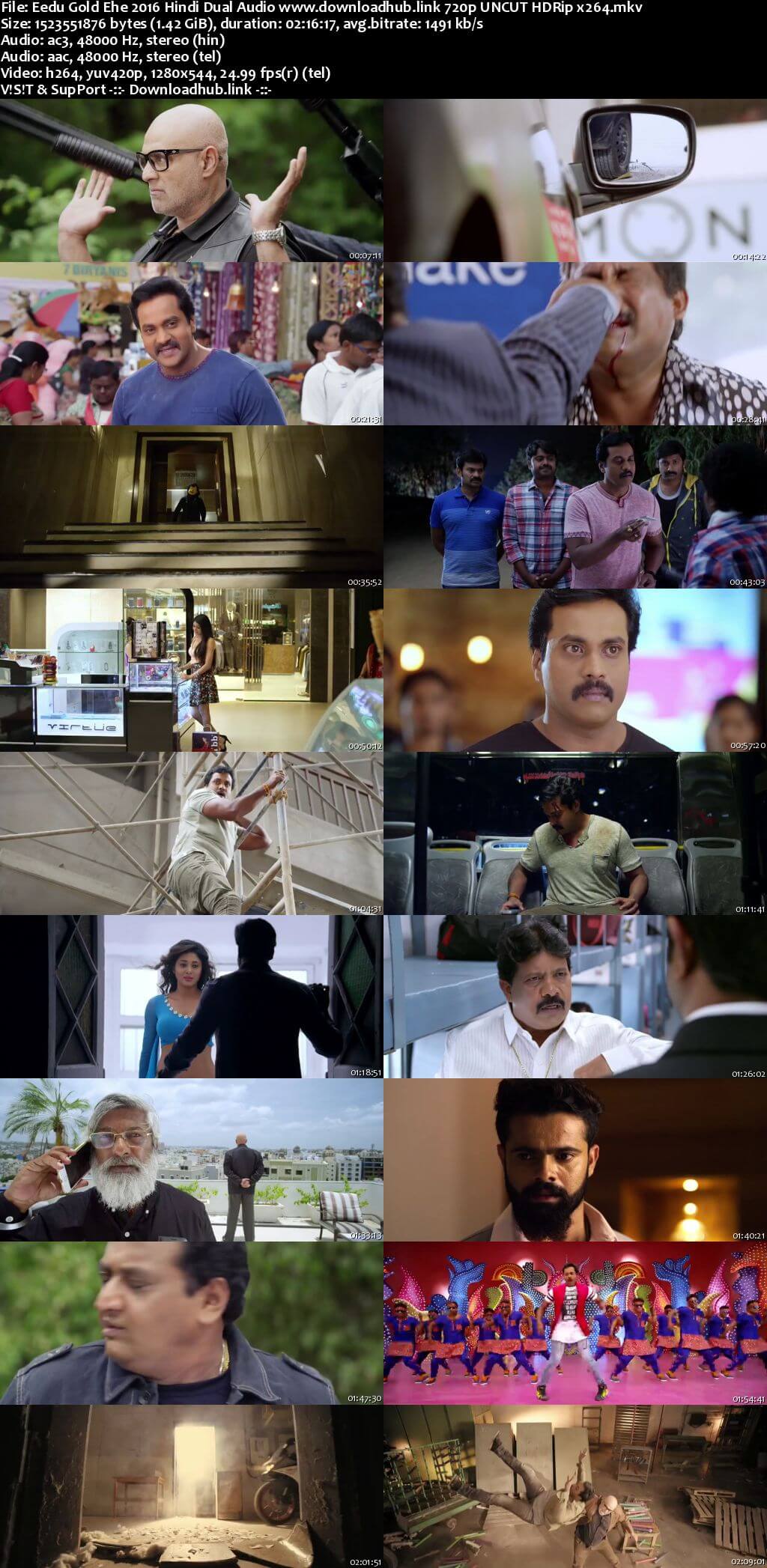 Eedu Gold Ehe 2016 Hindi Dual Audio 720p UNCUT HDRip x264 Eedu Gold Ehe 2016 Hindi Dual Audio 720p UNCUT HDRip x264