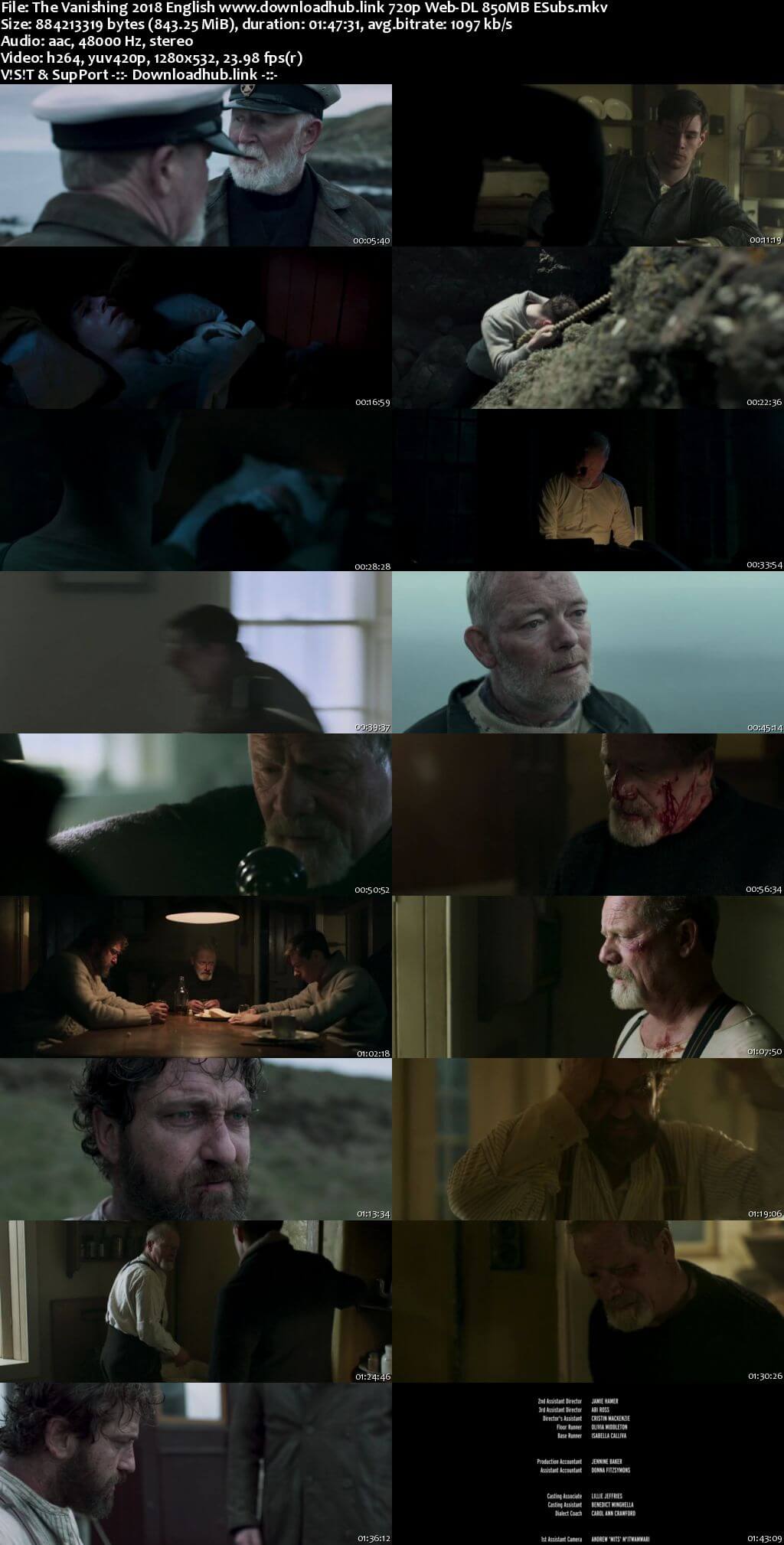 The Vanishing 2018 English 720p Web-DL 850MB ESubs