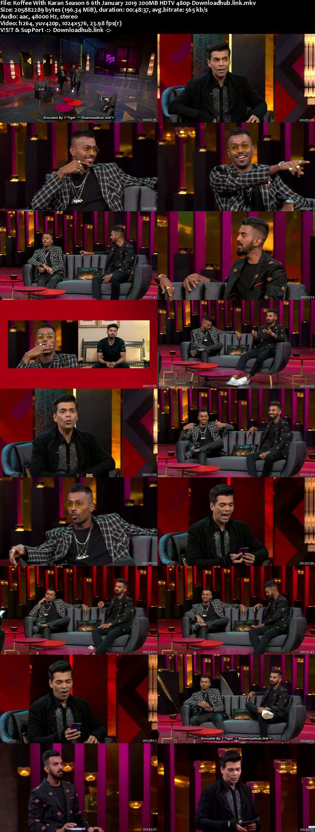 Koffee With Karan 6 06 January 2019 Episode 12 HDTV 480p