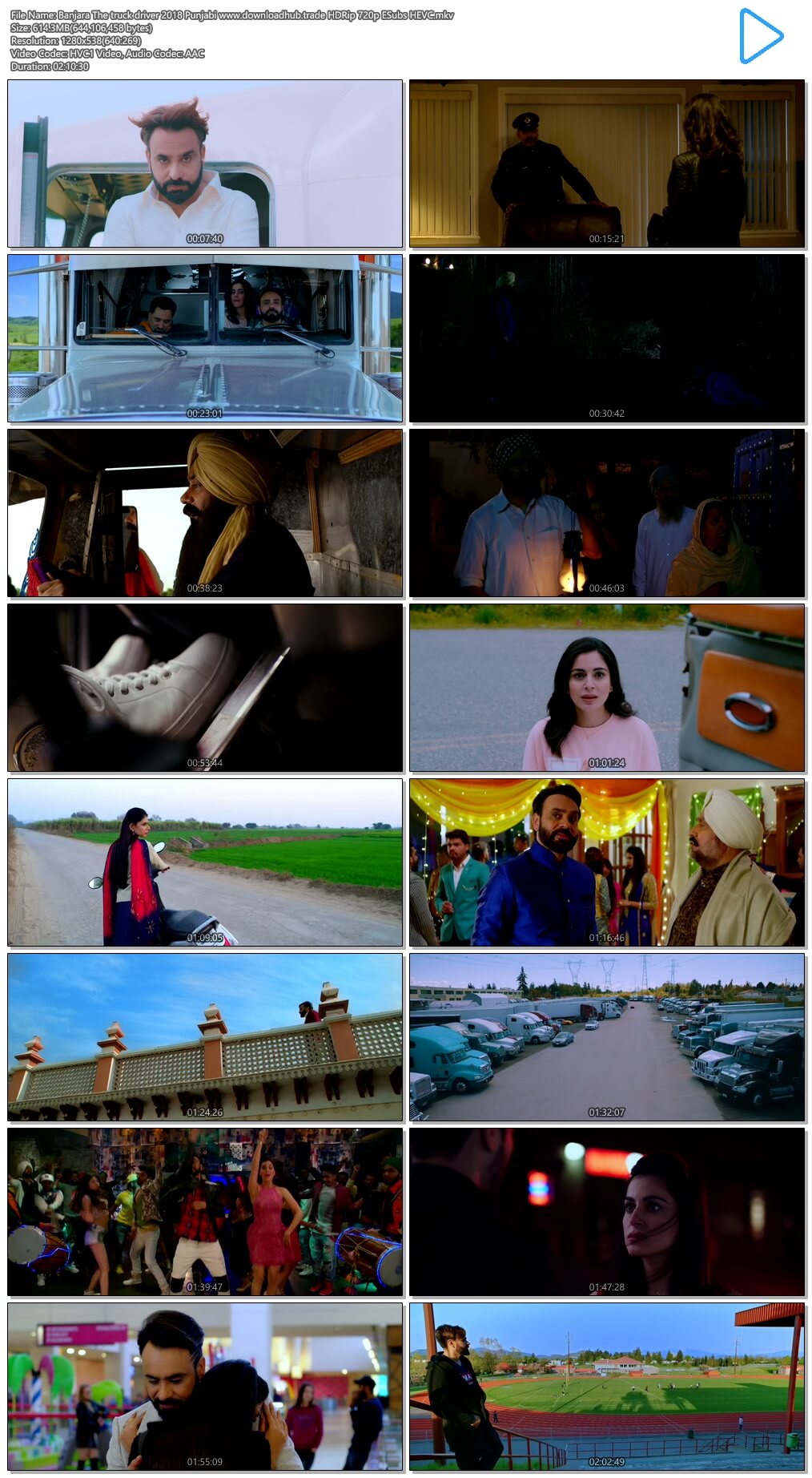 Banjara The truck driver 2018 Punjabi 600MB HDRip 720p ESubs HEVC