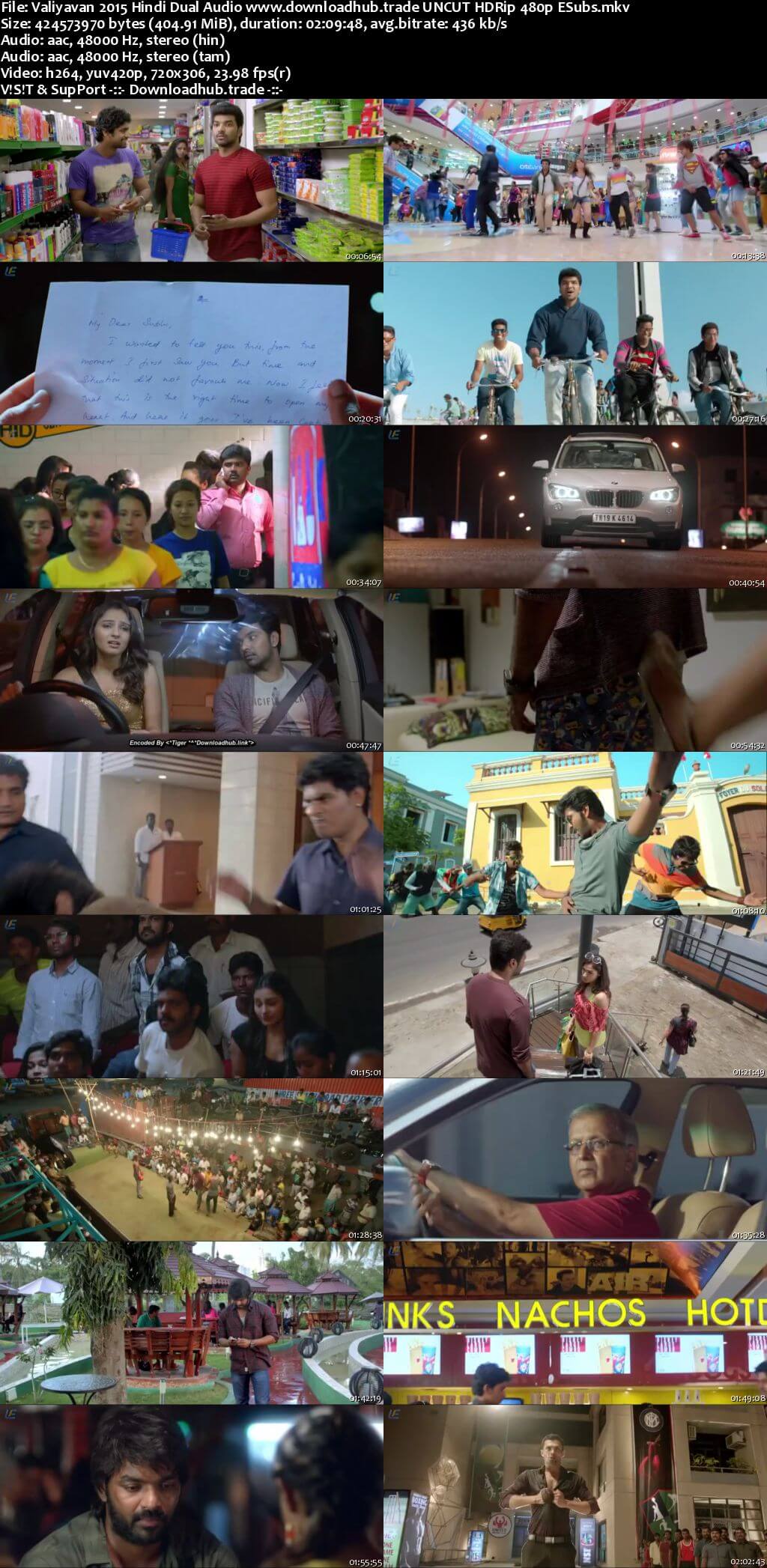 Valiyavan 2015 Hindi Dual Audio 400MB UNCUT HDRip 480p ESubs Valiyavan 2015 Hindi Dual Audio 400MB UNCUT HDRip 480p ESubs