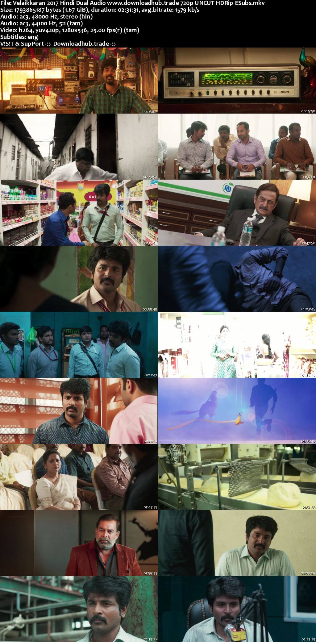 Velaikkaran 2017 Hindi Dual Audio 720p UNCUT HDRip ESubs Velaikkaran 2017 Hindi Dual Audio 720p UNCUT HDRip ESubs