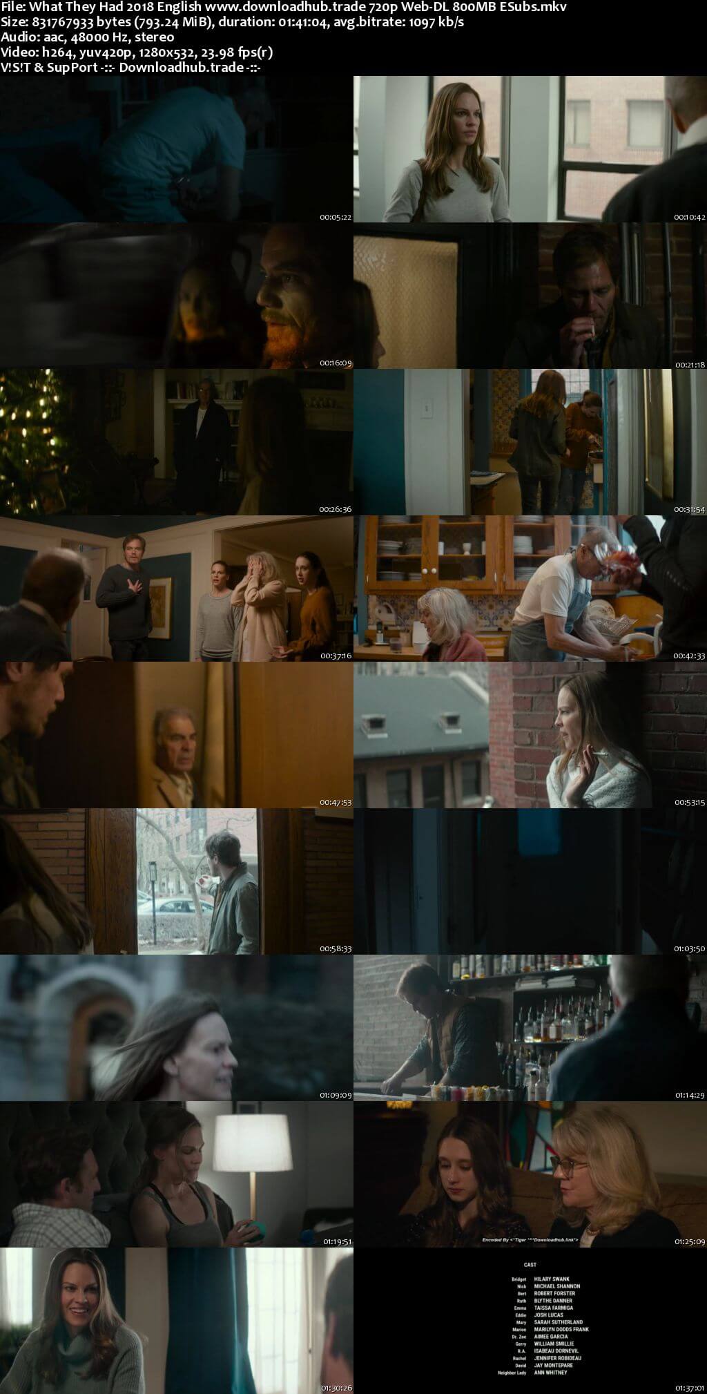 What They Had 2018 English 720p Web-DL 800MB ESubs
