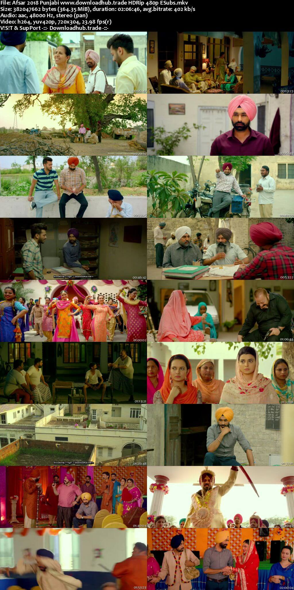 Afsar 2018 Punjabi 350MB HDRip 480p ESubs