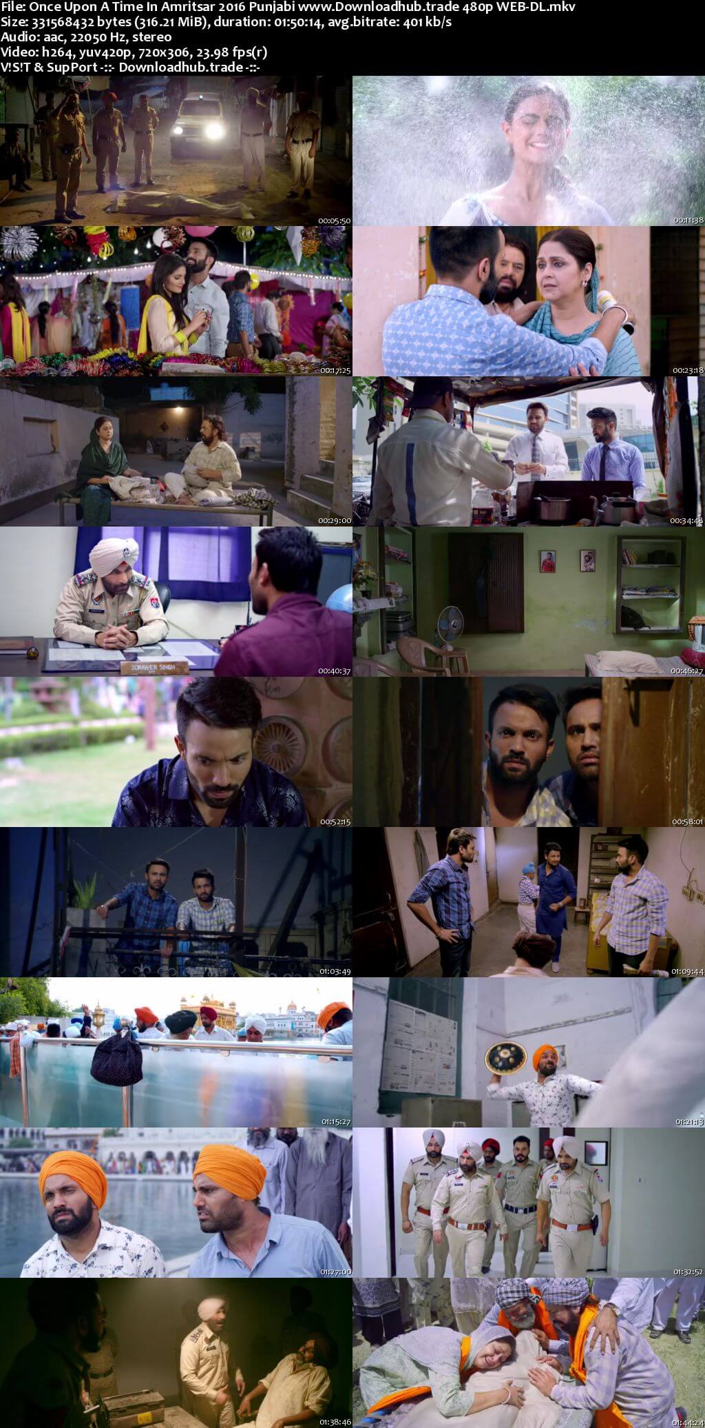 Once Upon a Time in Amritsar 2016 Punjabi 300MB HDRip 480p