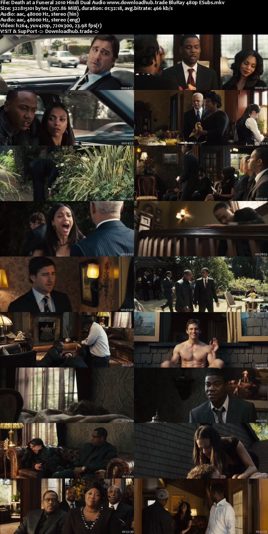 Death at a Funeral 2010 Hindi Dual Audio 300MB BluRay 480p ESubs