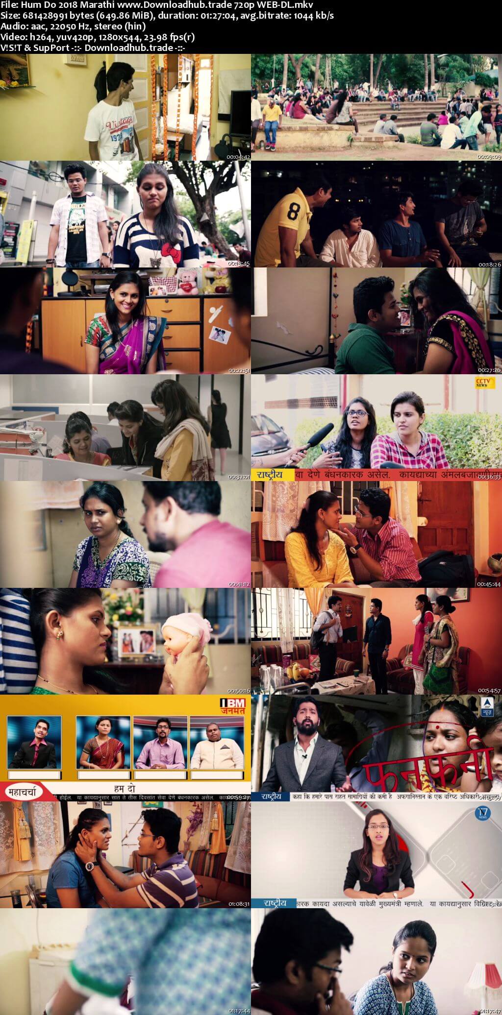 Hum Do 2018 Marathi 720p HDRip x264
