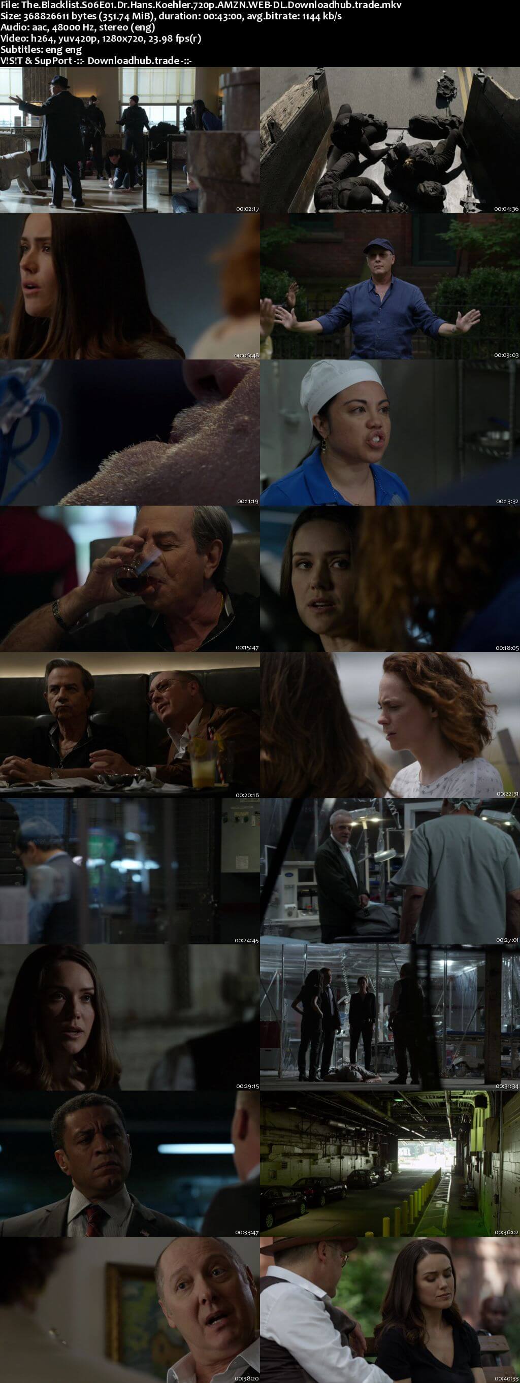 The Blacklist S06E01 350MB AMZN WEB-DL 720p ESubs