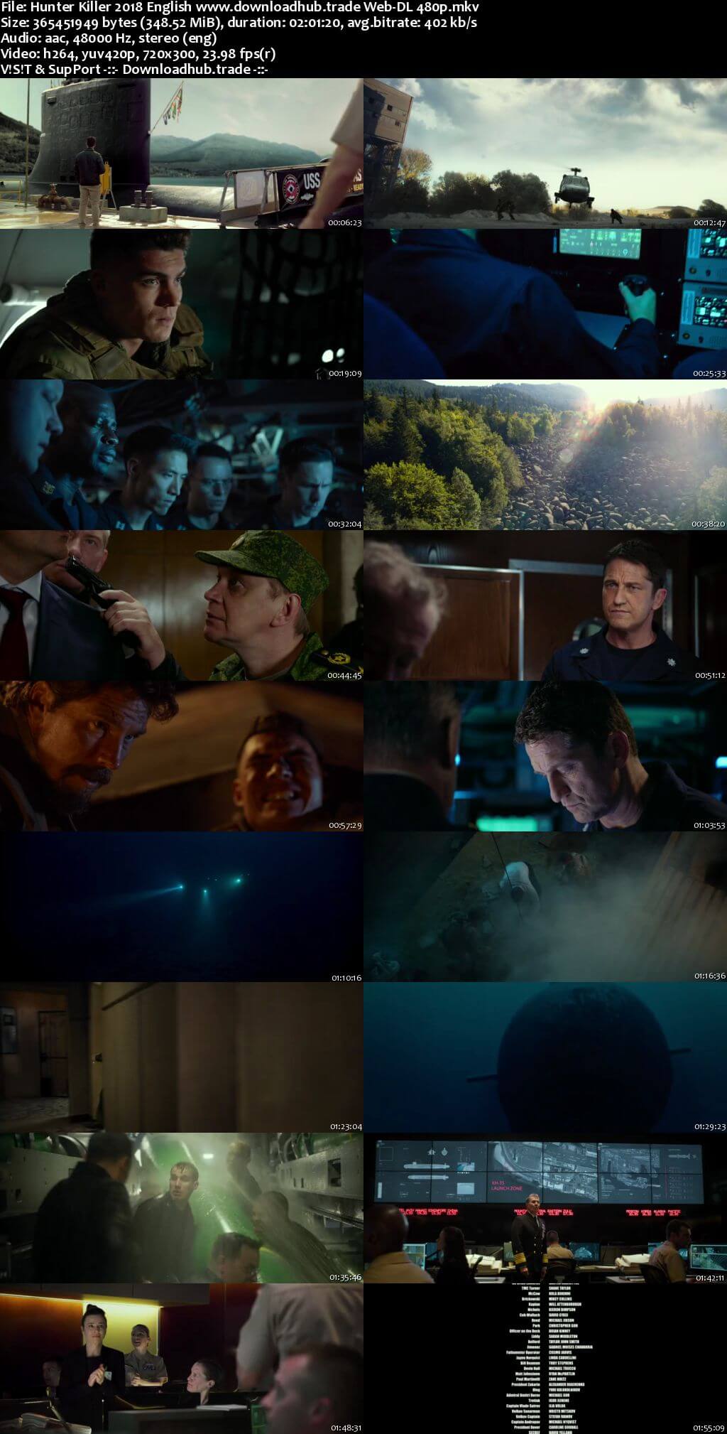 Hunter Killer 2018 English 350MB Web-DL 480p Hunter Killer 2018 English 350MB Web-DL 480p