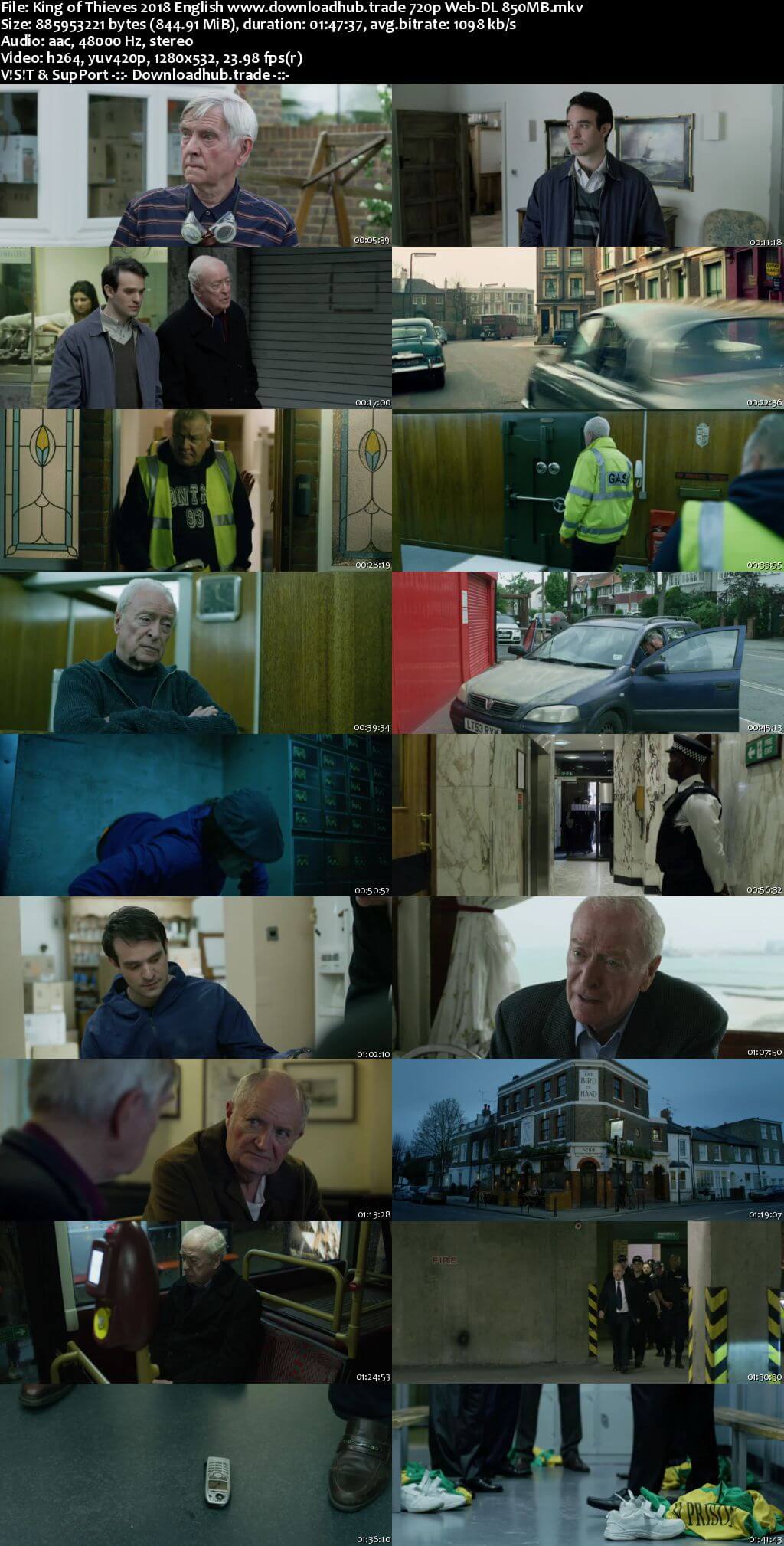 King of Thieves 2018 English 720p Web-DL 850MB