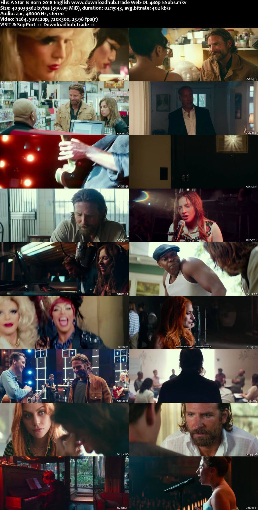 A Star Is Born 2018 English 350MB Web-DL 480p ESubs A Star Is Born 2018 English 350MB Web-DL 480p ESubs