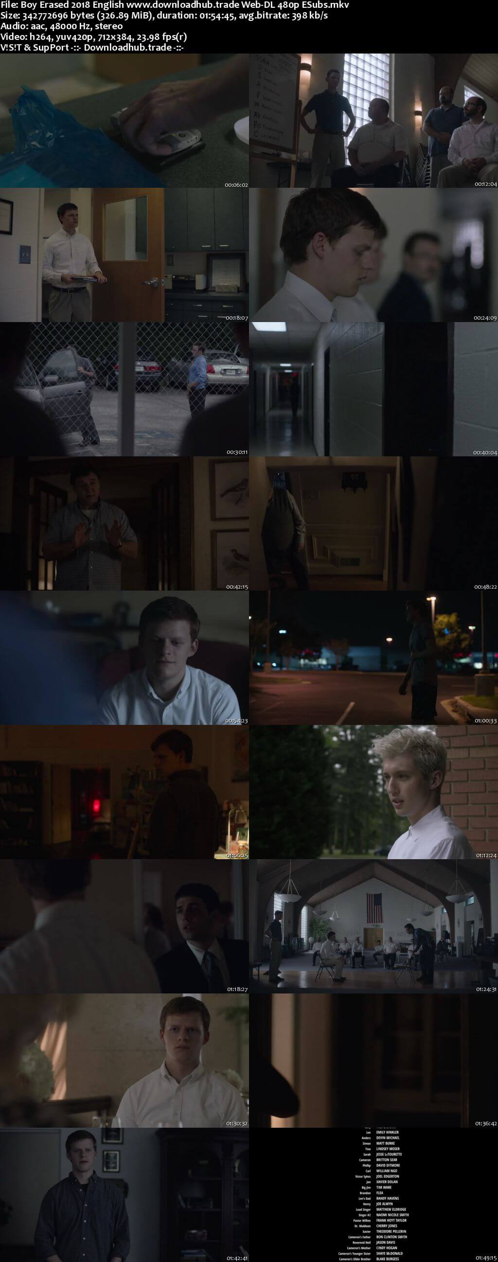 Boy Erased 2018 English 300MB Web-DL 480p ESubs Boy Erased 2018 English 300MB Web-DL 480p ESubs