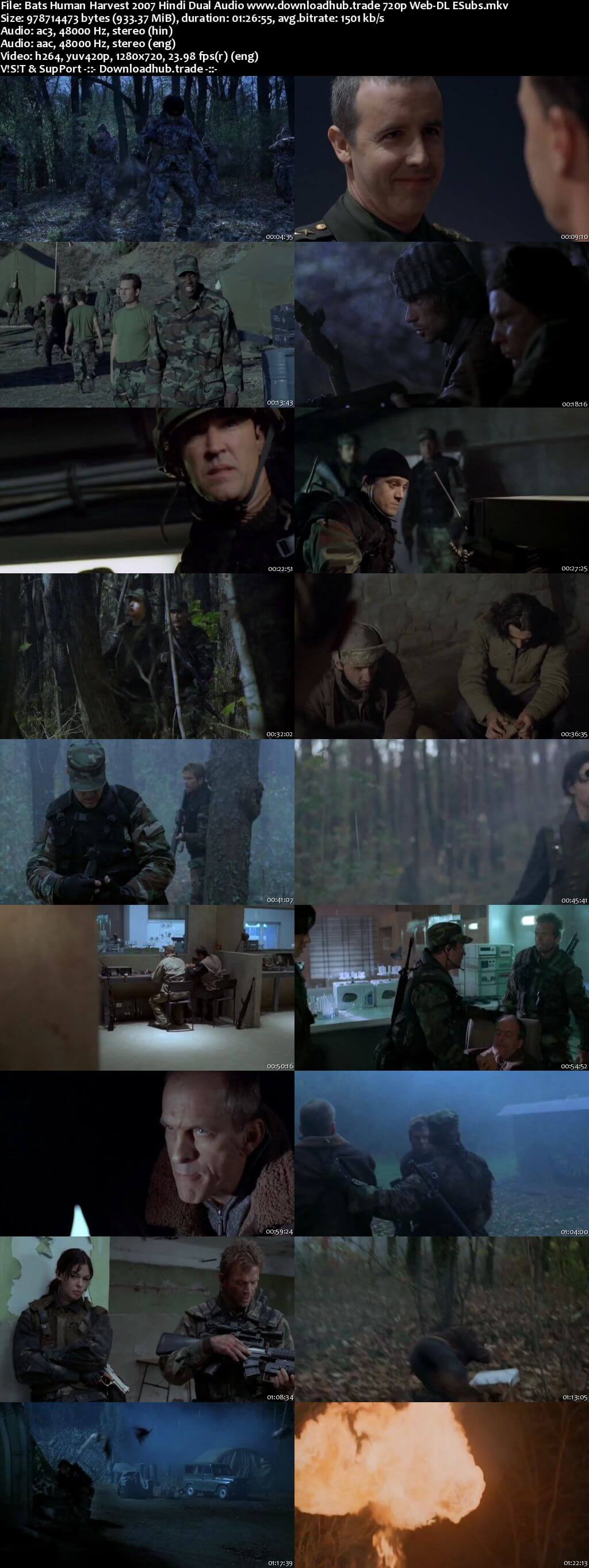 Bats Human Harvest 2007 Hindi Dual Audio 720p Web-DL ESubs Bats Human Harvest 2007 Hindi Dual Audio 720p Web-DL ESubs