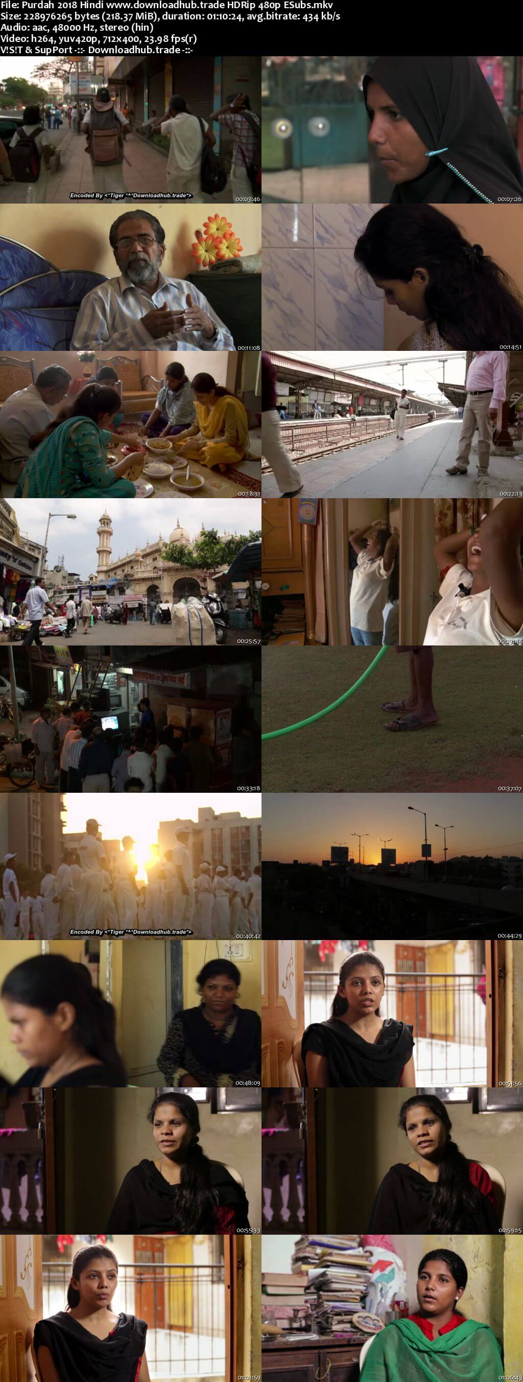 Purdah 2018 Hindi 200MB HDRip 480p ESubs