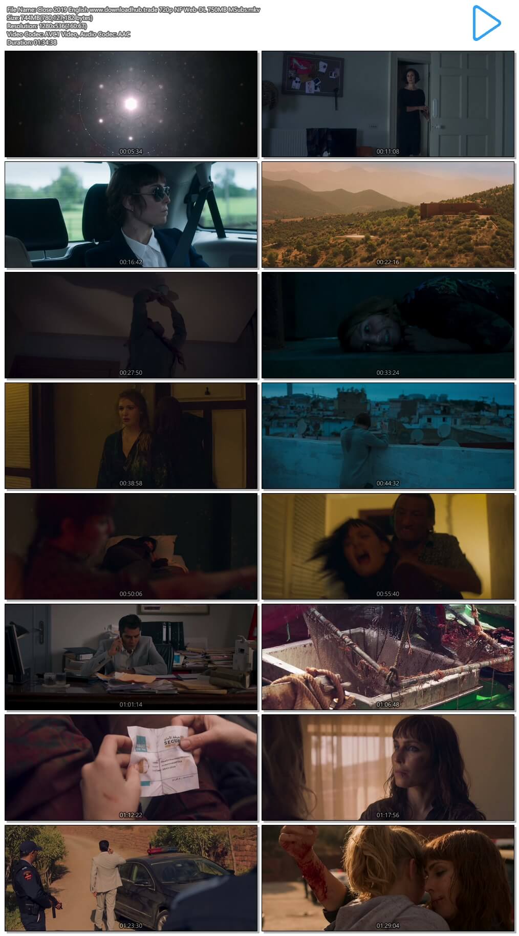 Close 2019 English 720p NF Web-DL 750MB MSubs