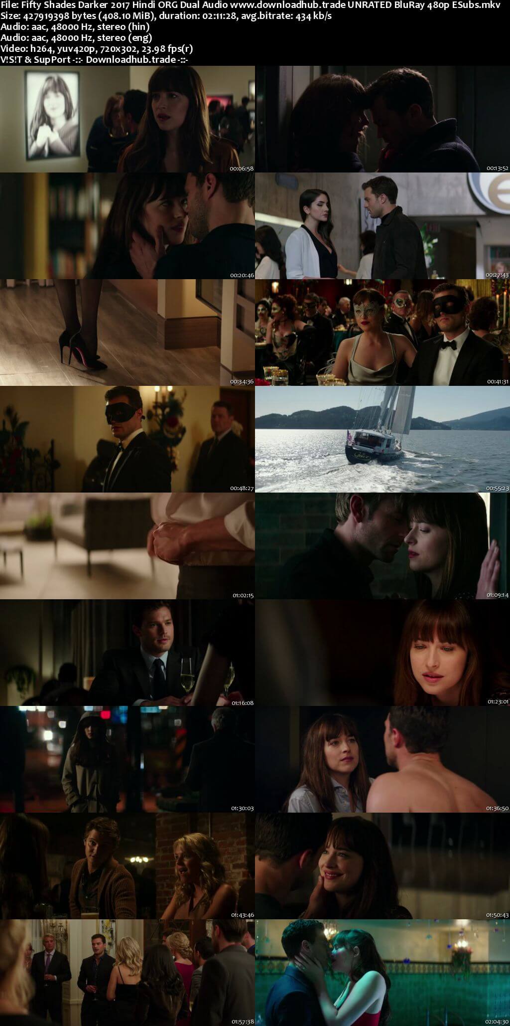 Fifty Shades Darker 2017 Hindi ORG Dual Audio 400MB UNRATED BluRay 480p ESubs Fifty Shades Darker 2017 Hindi ORG Dual Audio 400MB UNRATED BluRay 480p ESubs