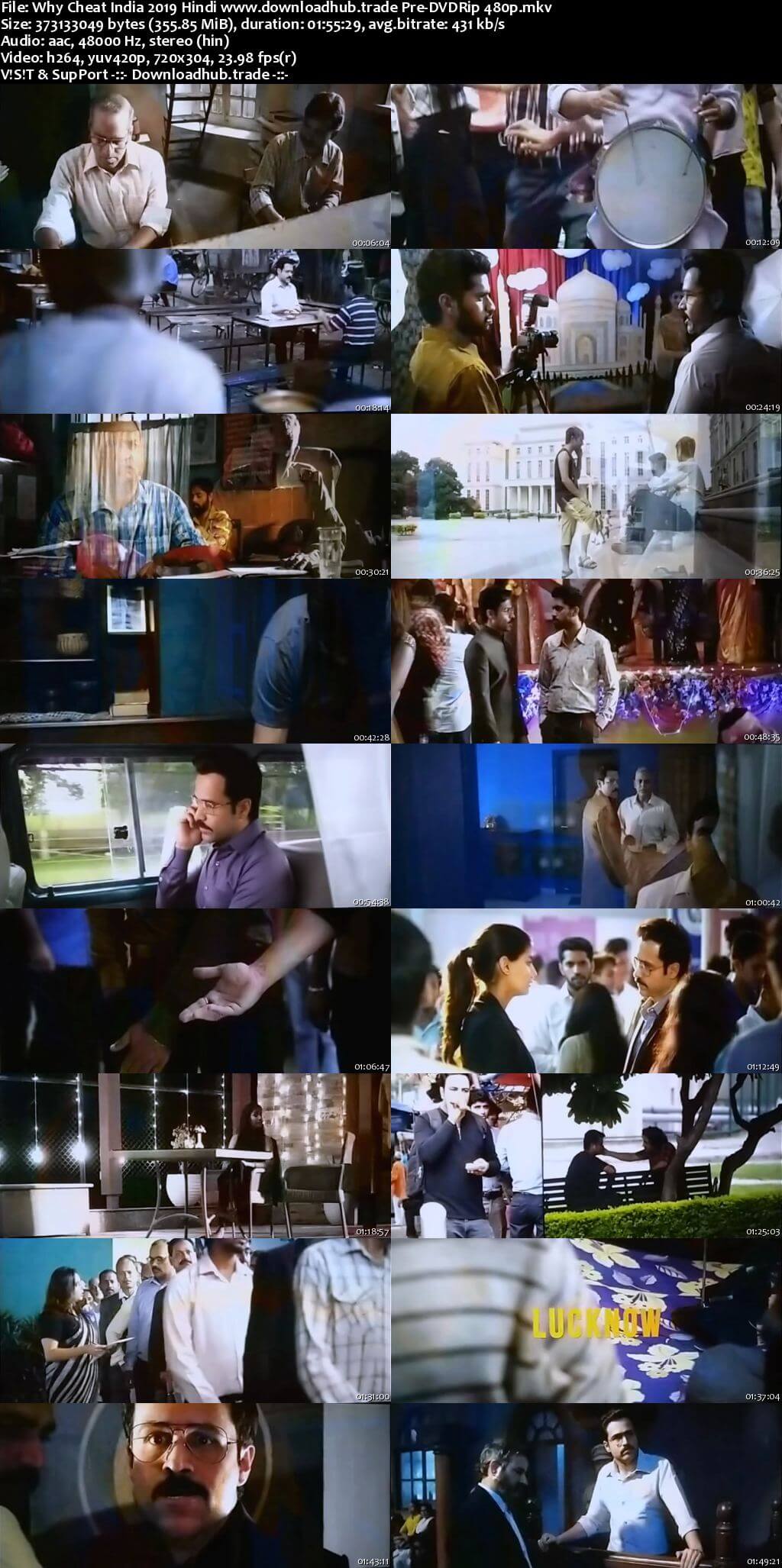 Why Cheat India 2019 Hindi 350MB Pre-DVDRip 480p Why Cheat India 2019 Hindi 350MB Pre-DVDRip 480p