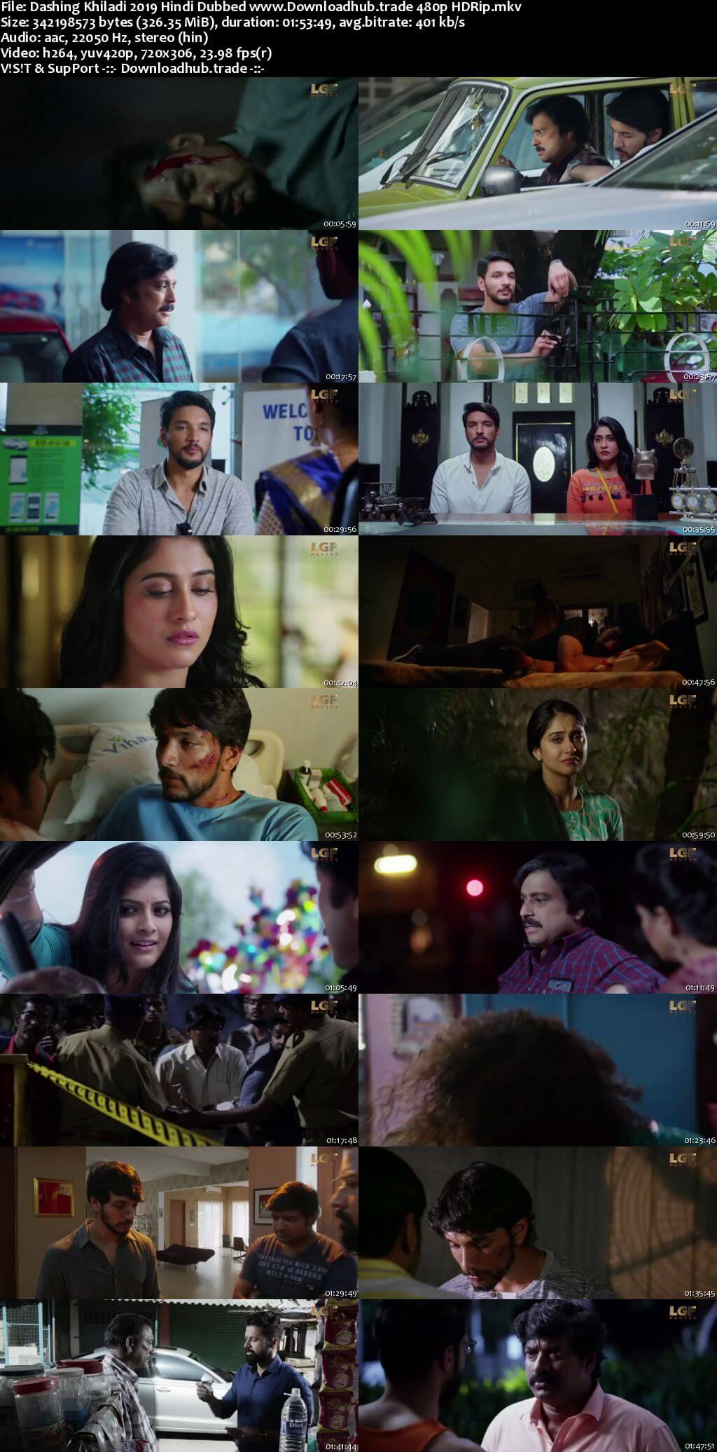 Dashing Khiladi 2019 Hindi Dubbed 300MB HDRip 480p