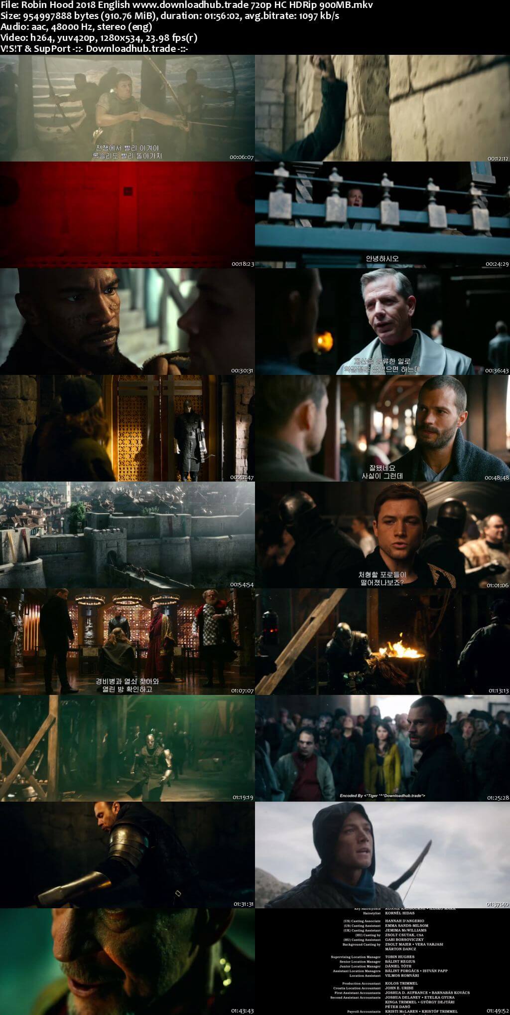 Robin Hood 2018 English 720p HC HDRip 900MB