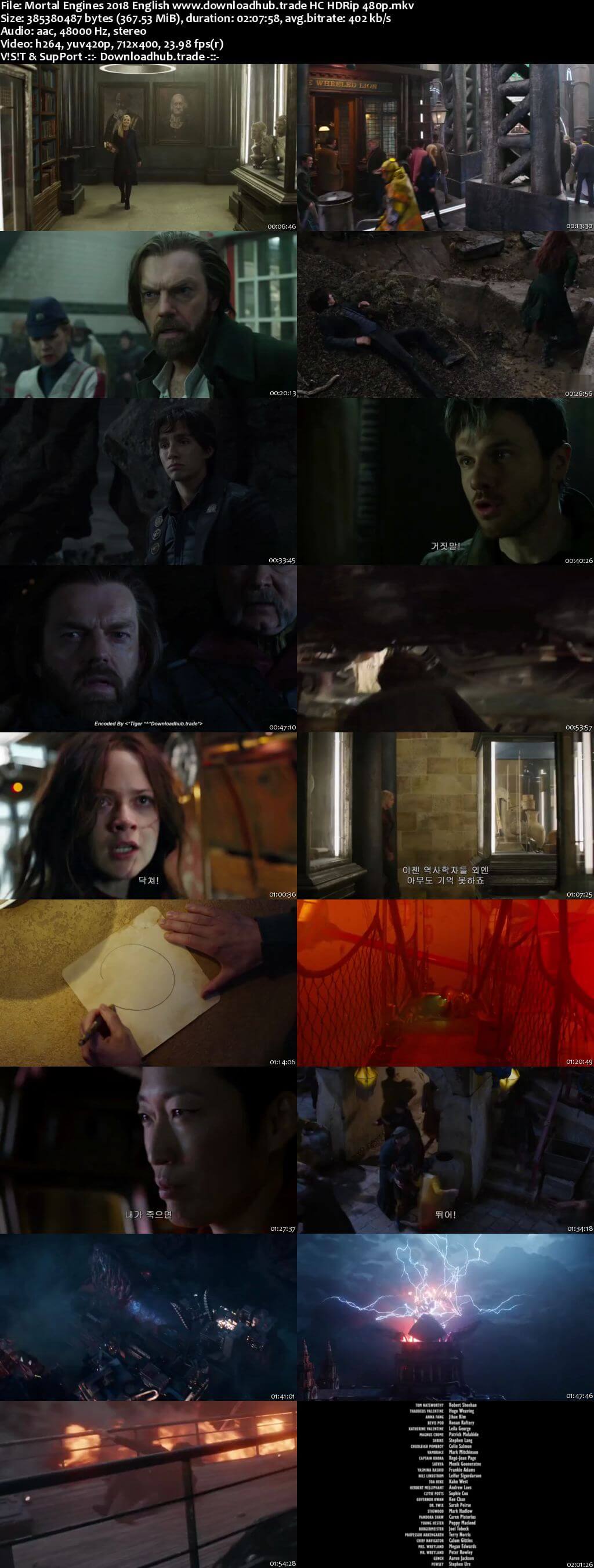 Mortal Engines 2018 English 350MB HC HDRip 480p Mortal Engines 2018 English 350MB HC HDRip 480p