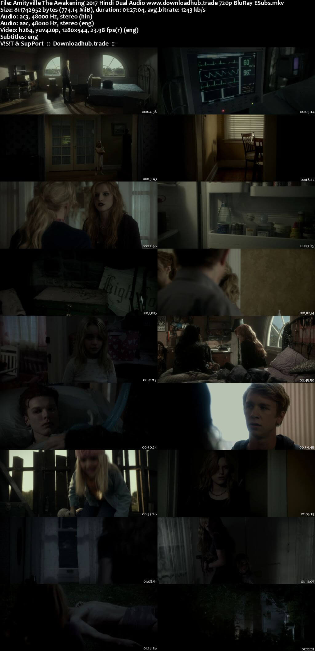 Amityville The Awakening 2017 Hindi Dual Audio 720p BluRay ESubs