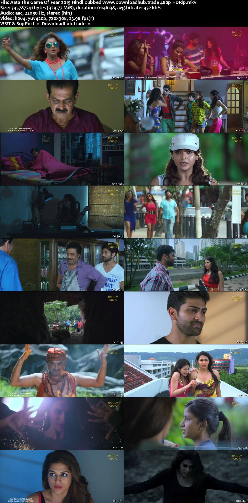 Aata The Game Of Fear 2019 Hindi Dubbed 300MB HDRip 480p