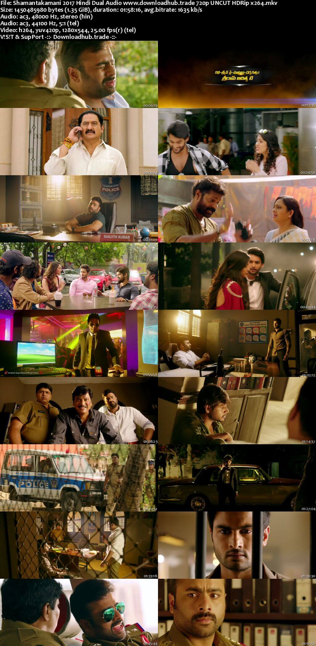 Shamantakamani 2017 Hindi Dual Audio 720p UNCUT HDRip x264