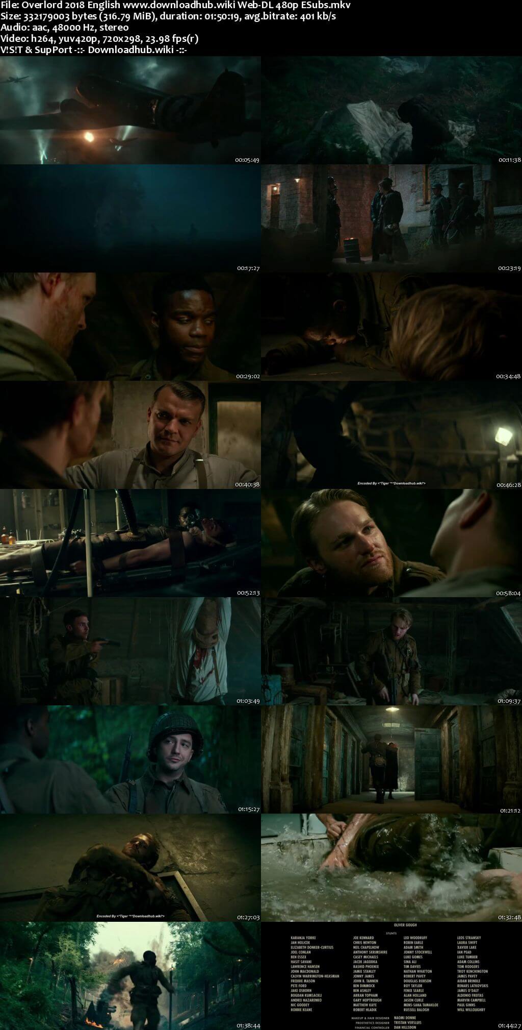 Overlord 2018 English 300MB Web-DL 480p ESubs Overlord 2018 English 300MB Web-DL 480p ESubs