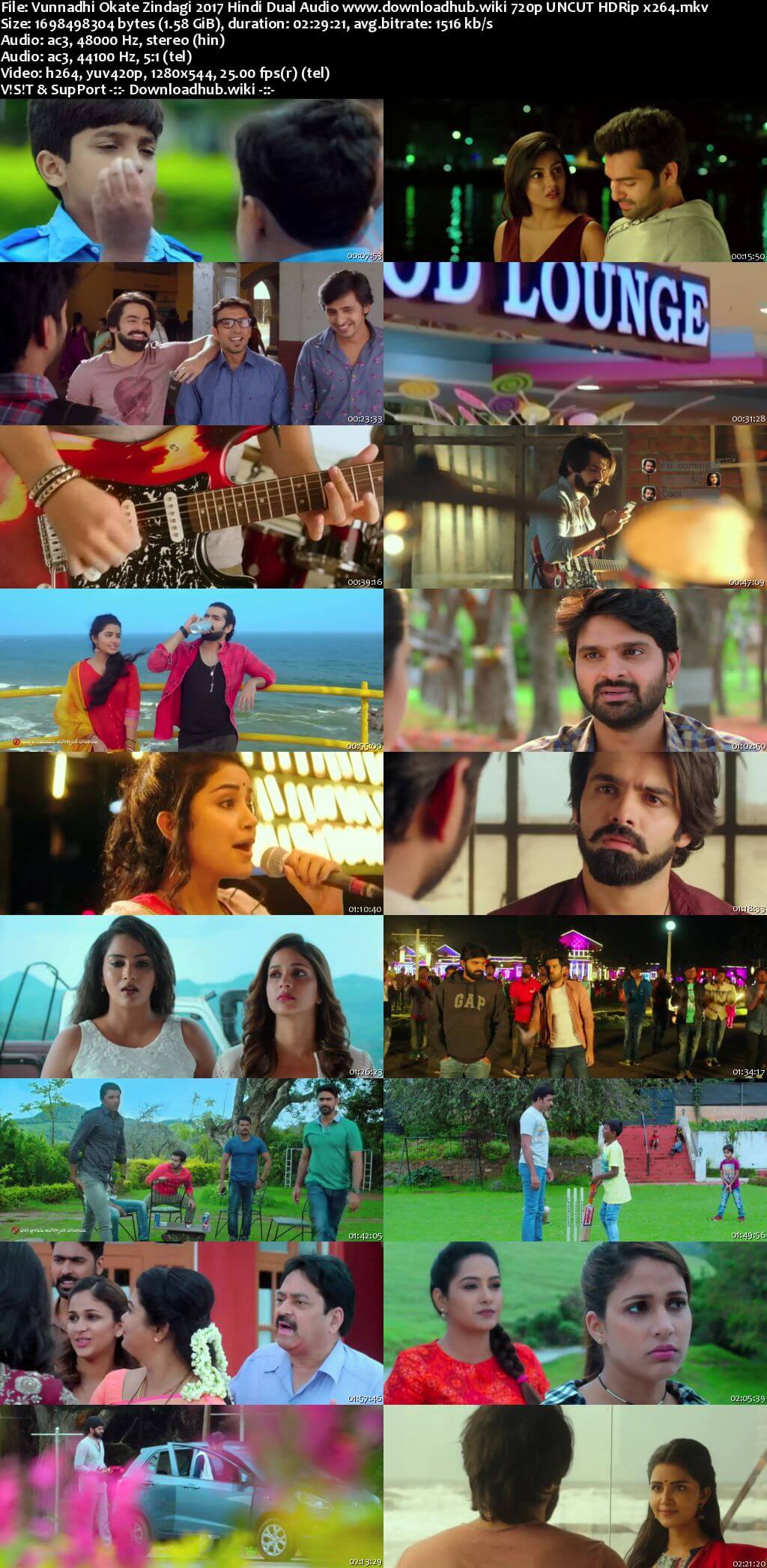 Vunnadhi Okate Zindagi 2017 Hindi Dual Audio 720p UNCUT HDRip x264