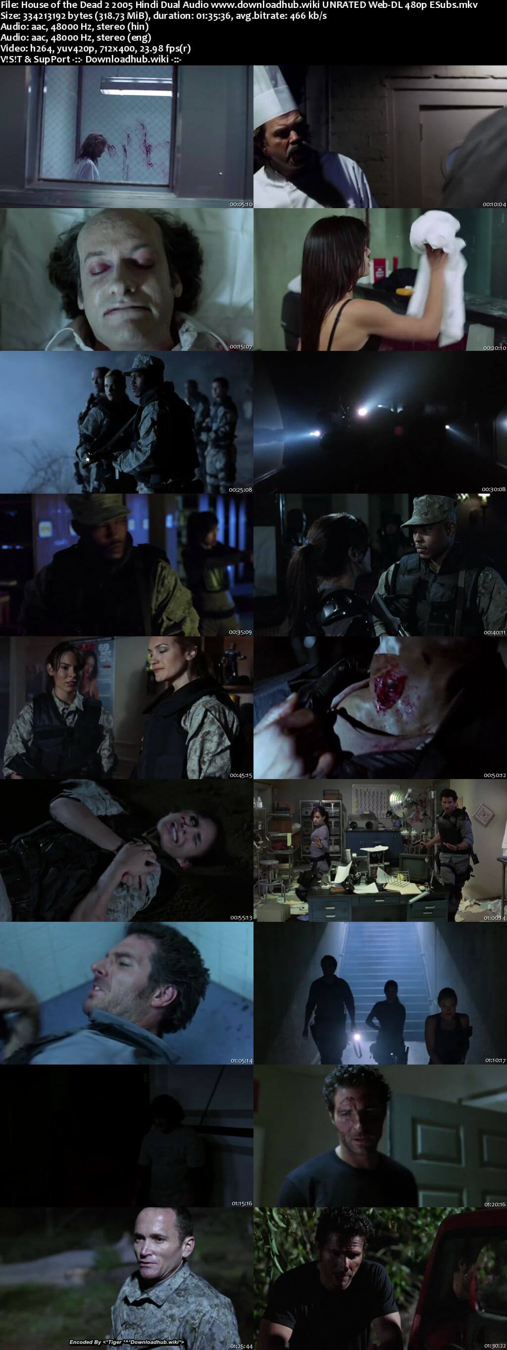 House of the Dead 2 2005 Hindi Dual Audio 300MB UNRATED Web-DL 480p ESubs