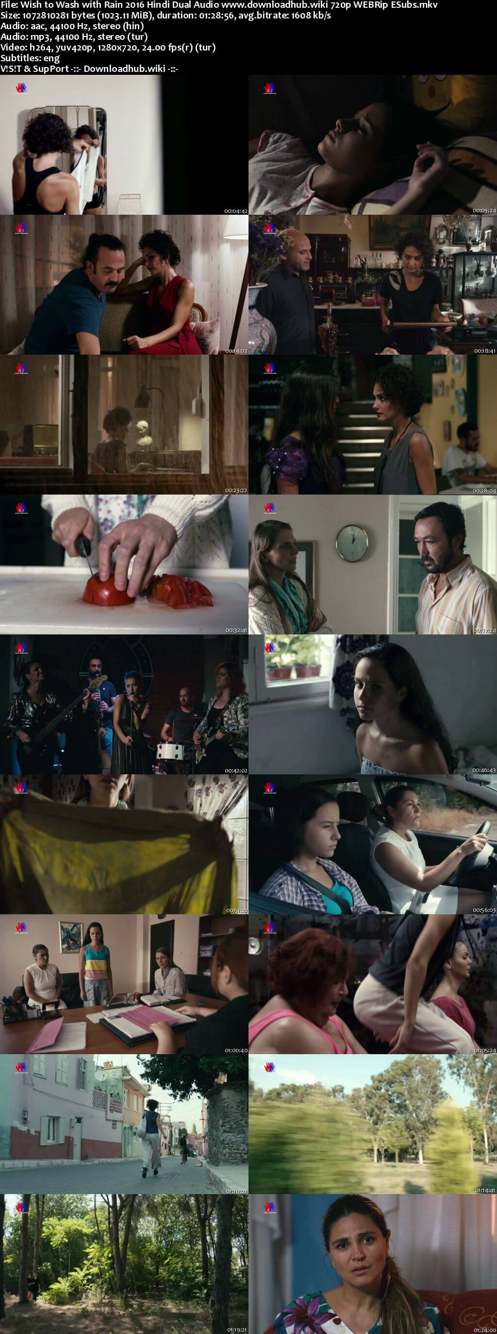 Wish to Wash with Rain 2016 Hindi Dual Audio 720p WEBRip ESubs Wish to Wash with Rain 2016 Hindi Dual Audio 720p WEBRip ESubs