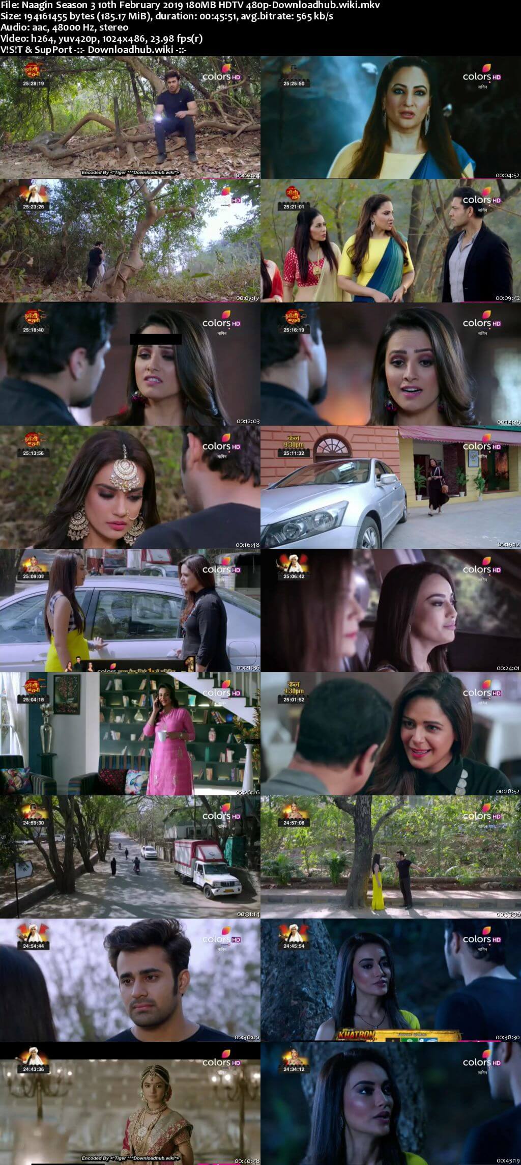 Naagin Season 3 10 February 2019 Episode 71 HDTV 480p