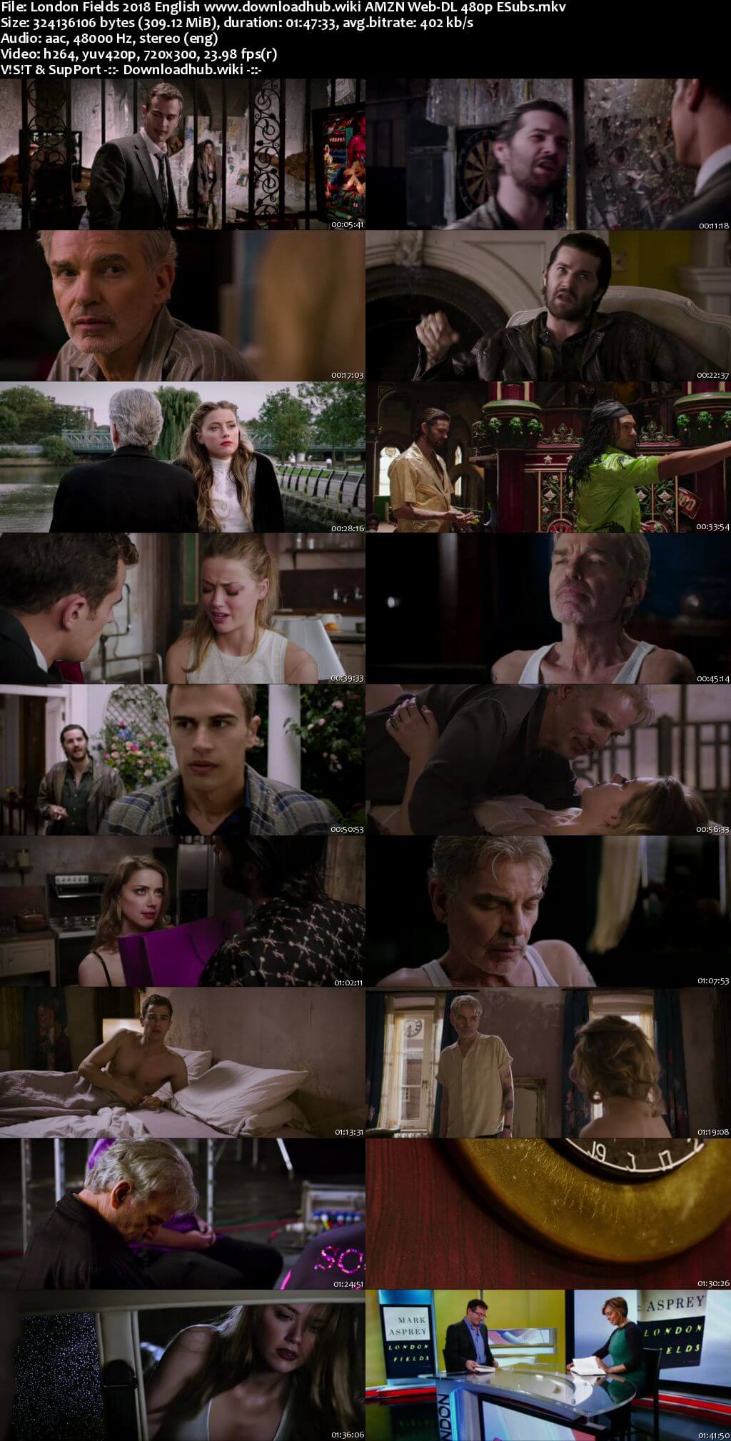 London Fields 2018 English 300MB AMZN Web-DL 480p ESubs