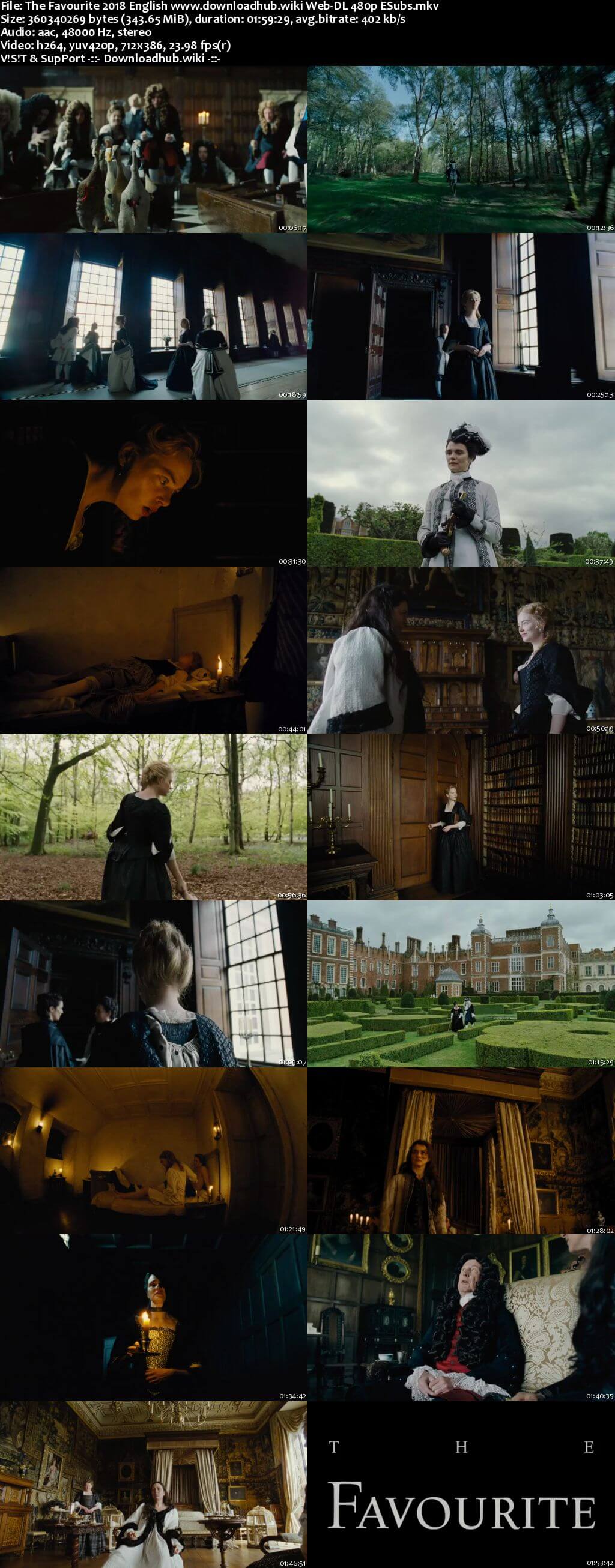 The Favourite 2018 English 350MB Web-DL 480p ESubs The Favourite 2018 English 350MB Web-DL 480p ESubs