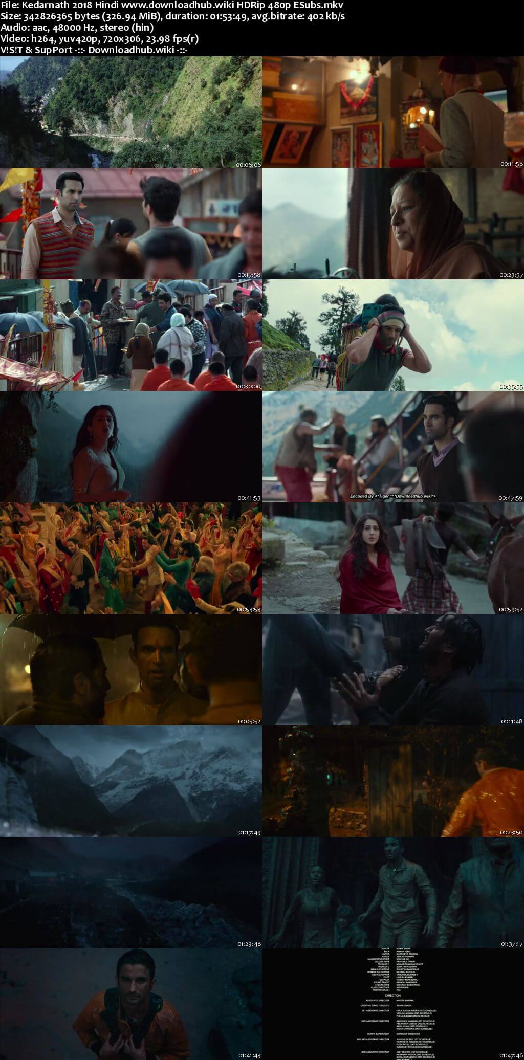 Kedarnath 2018 Hindi 300MB HDRip 480p