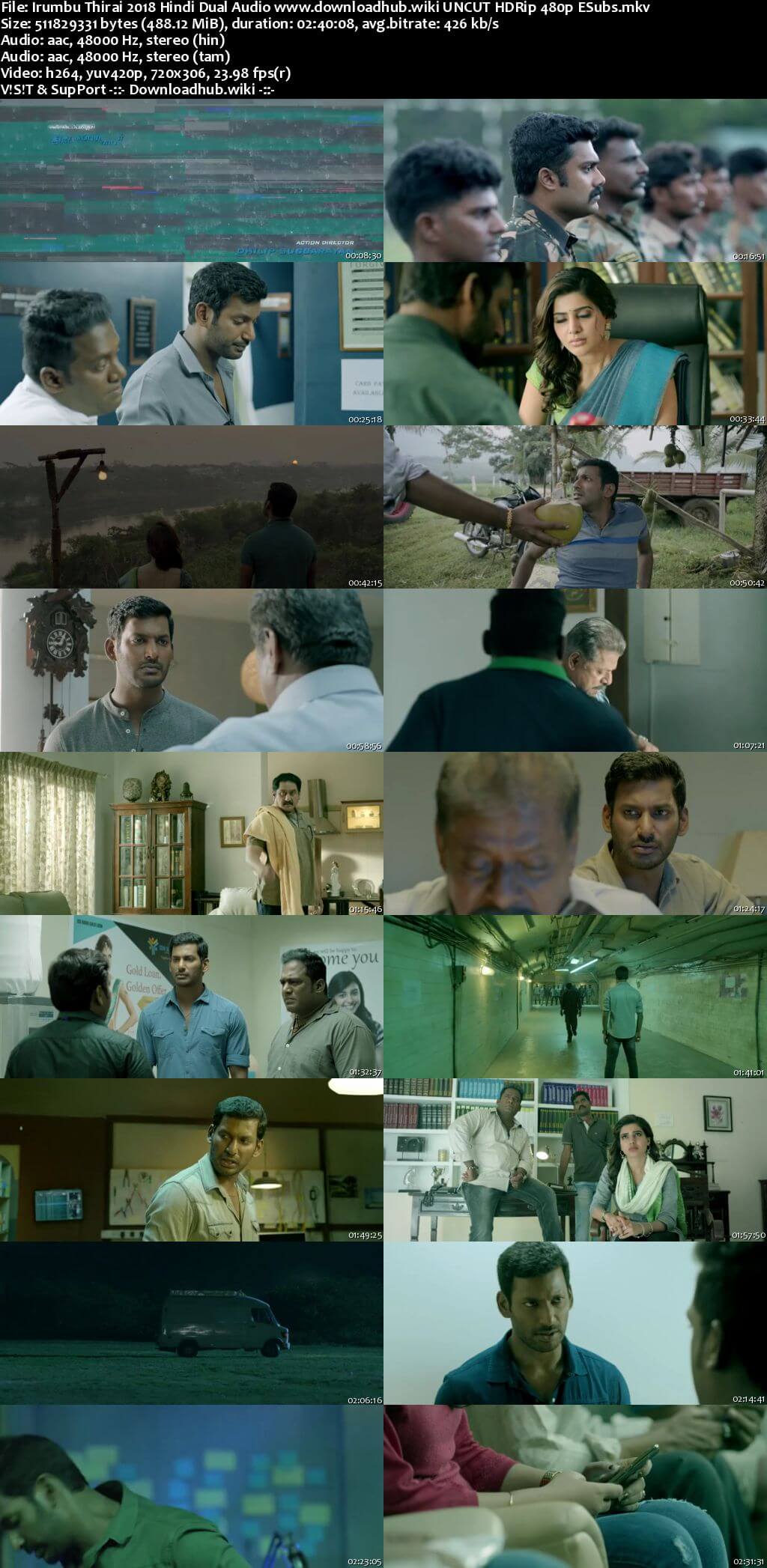 Irumbu Thirai 2018 Hindi Dual Audio 450MB UNCUT HDRip 480p ESubs Irumbu Thirai 2018 Hindi Dual Audio 450MB UNCUT HDRip 480p ESubs
