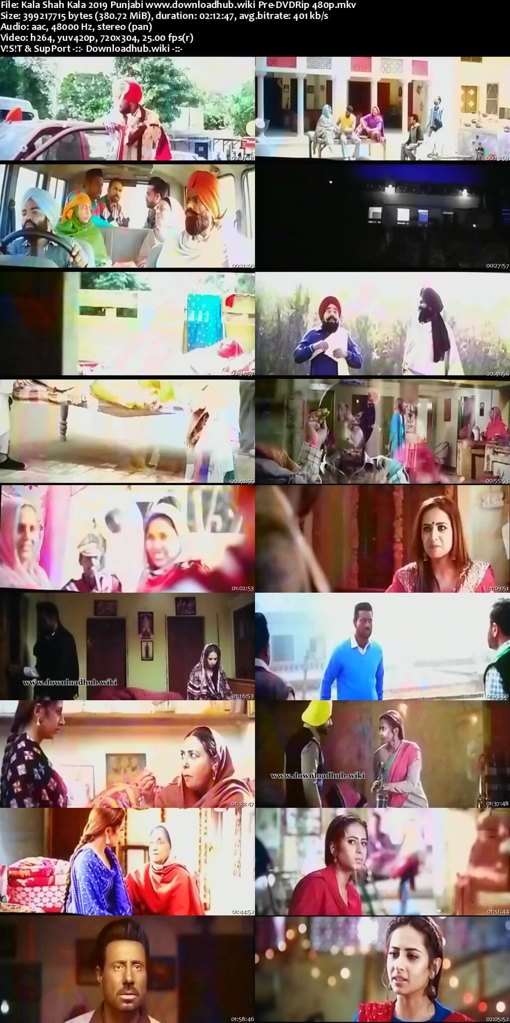 Kala Shah Kala 2019 Punjabi 350MB Pre-DVDRip 480p